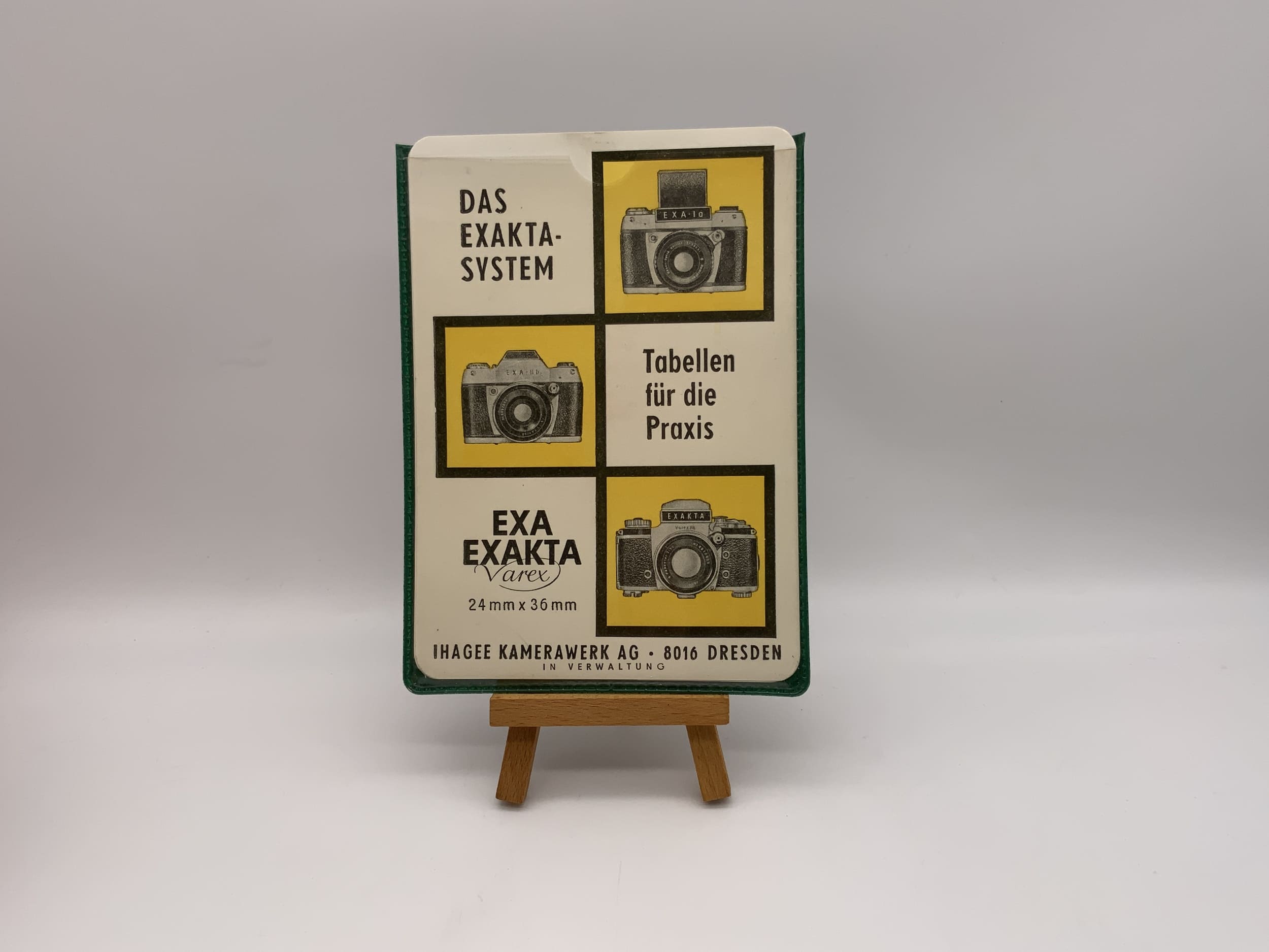 Exa Varex Le système Exakta Tables d'entraînement 6 cartes Instructions en allemand