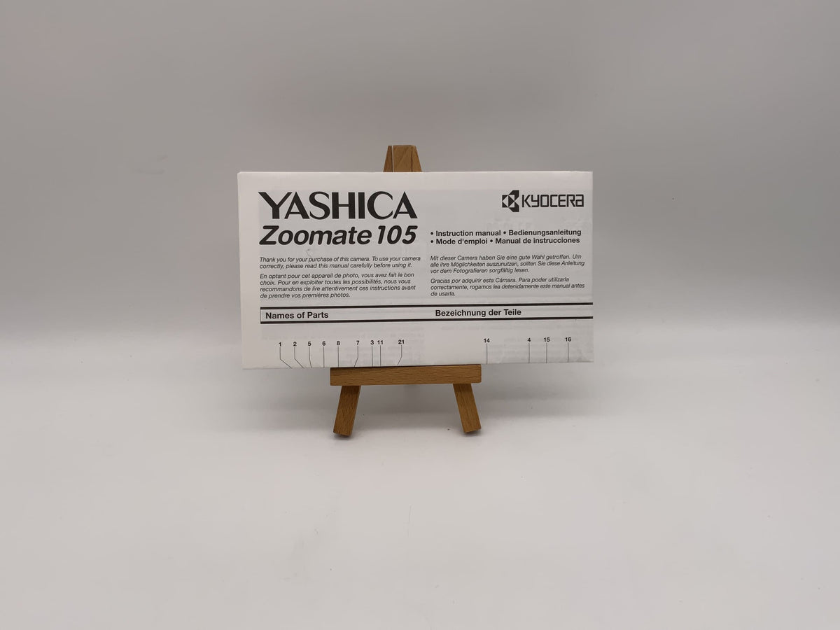 Manuel d'utilisation Yashica Zoomate 105 (allemand)
