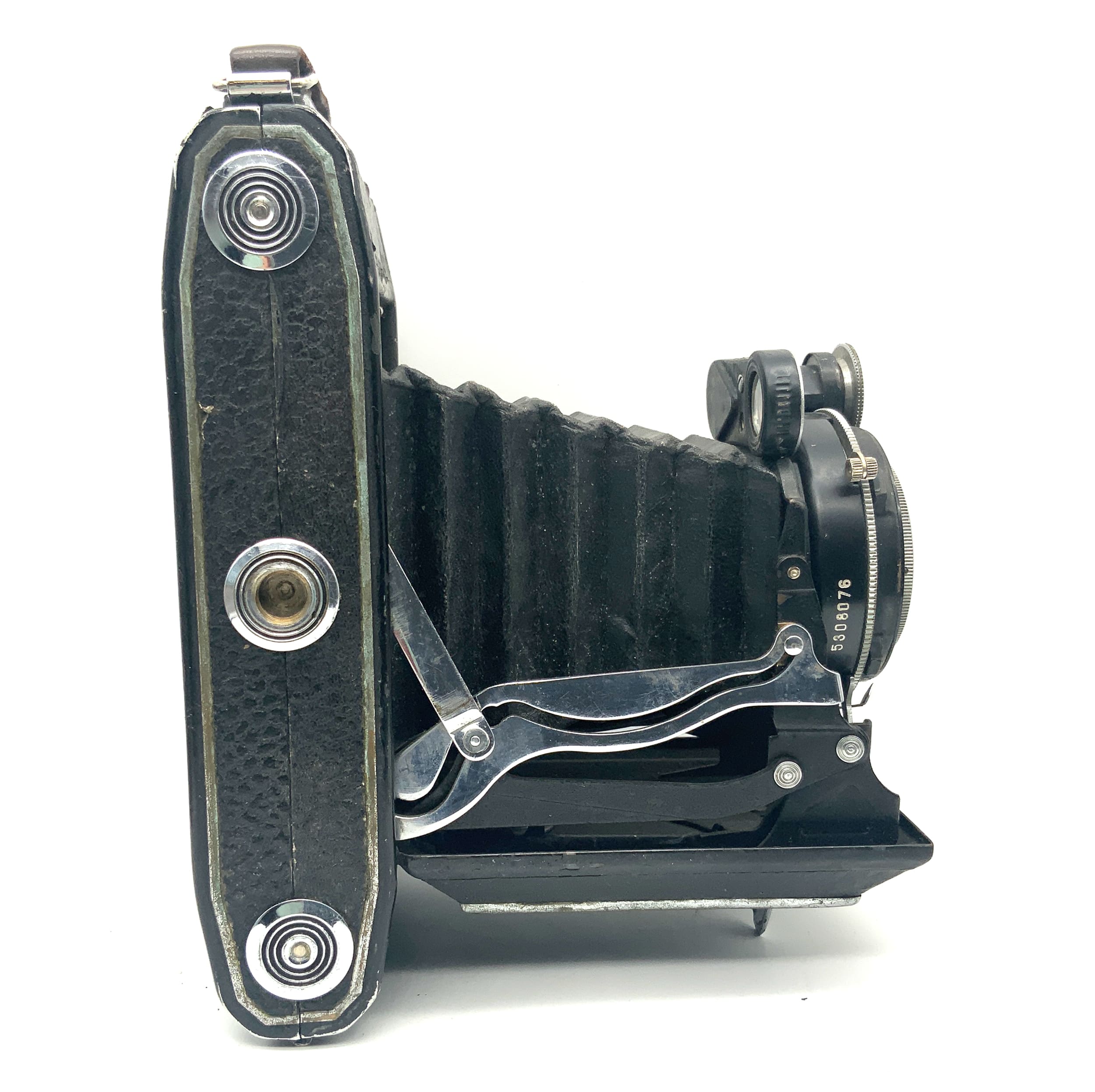 KMZ Moskva 1 Klappkamera mit Industar-23 11cm 1:4.5 Messsucher Rangefinder