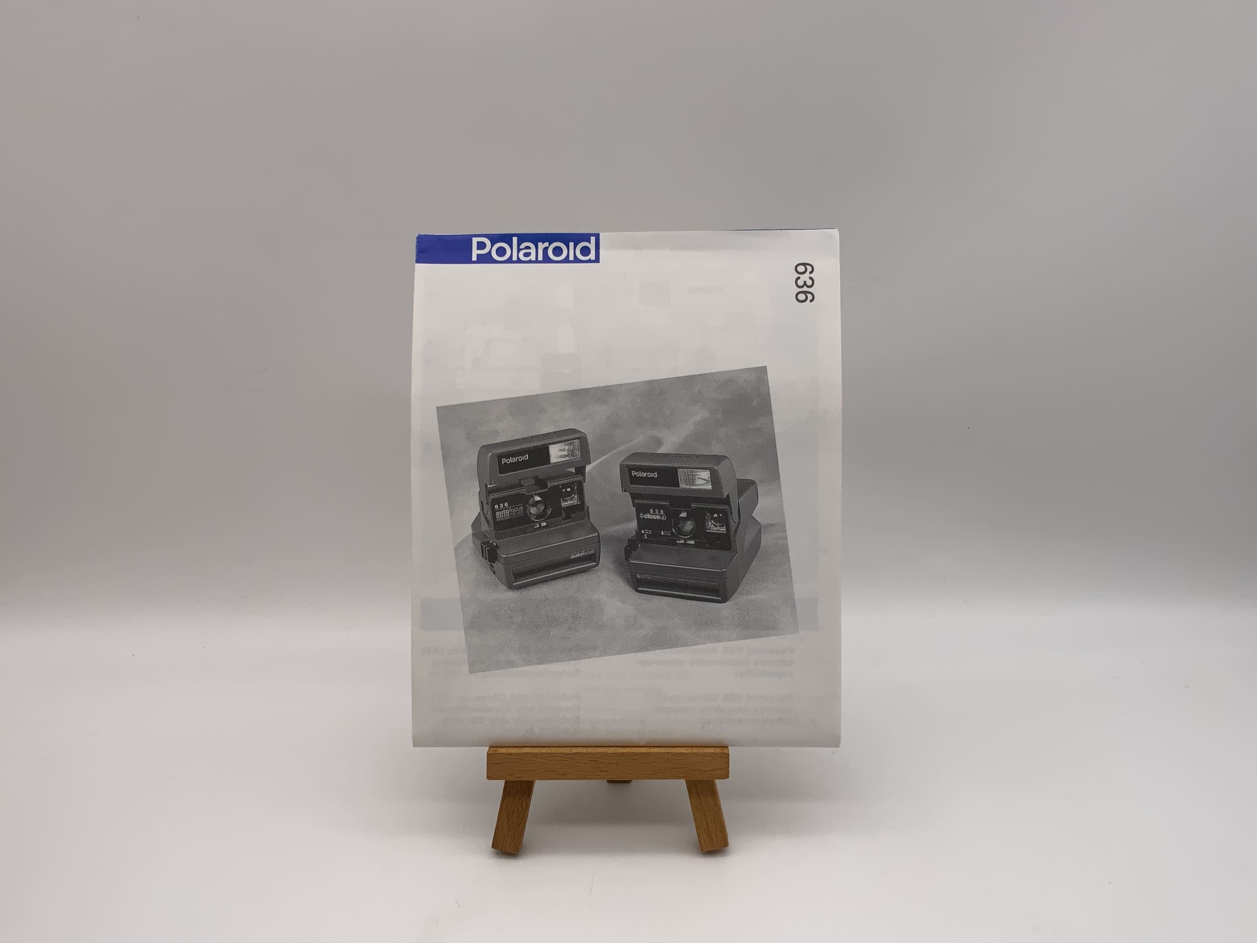 Manuel d'utilisation du Polaroid 636 (allemand)