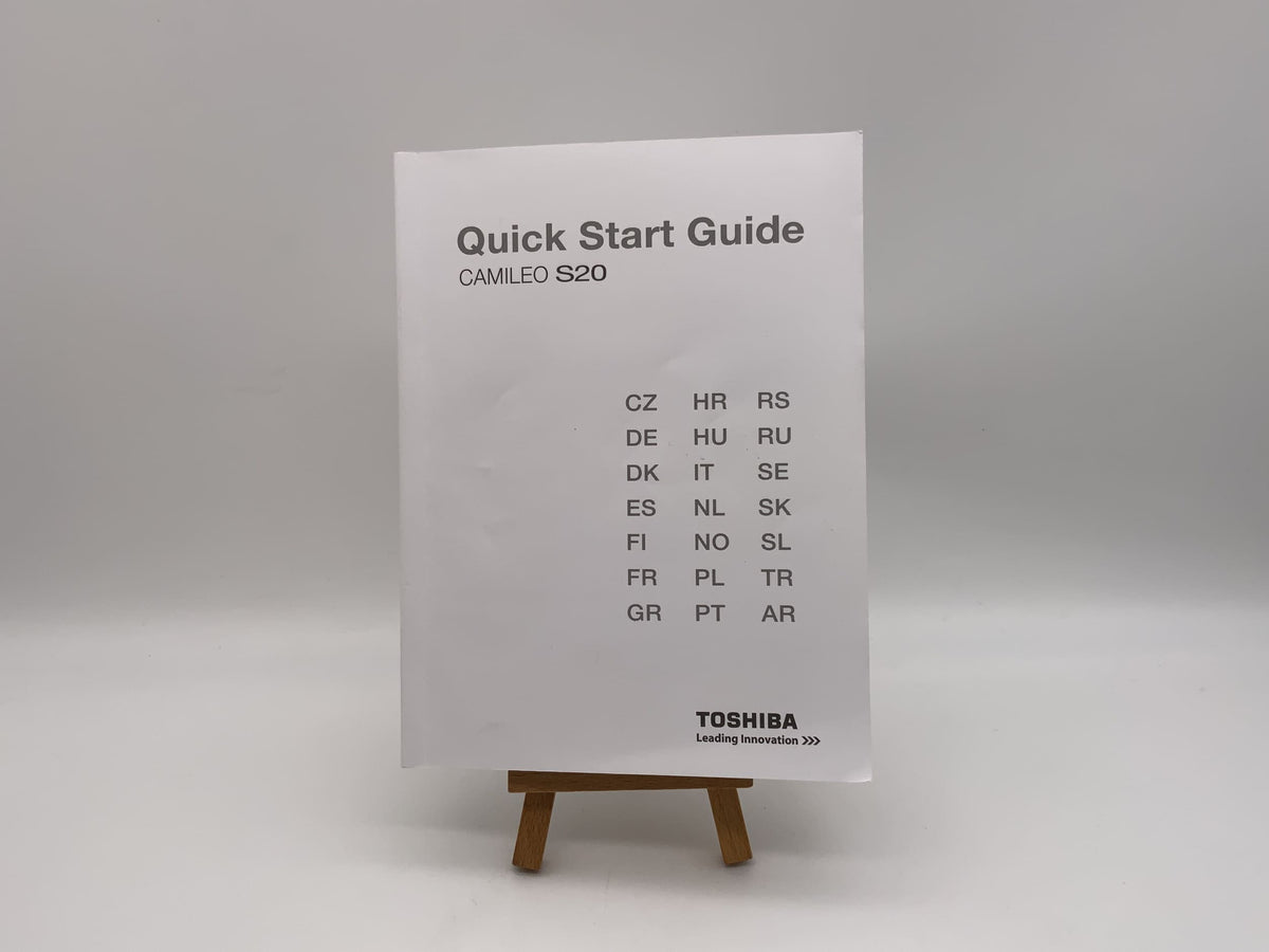 Manuel d'utilisation du Toshiba Camileo S20 (allemand)