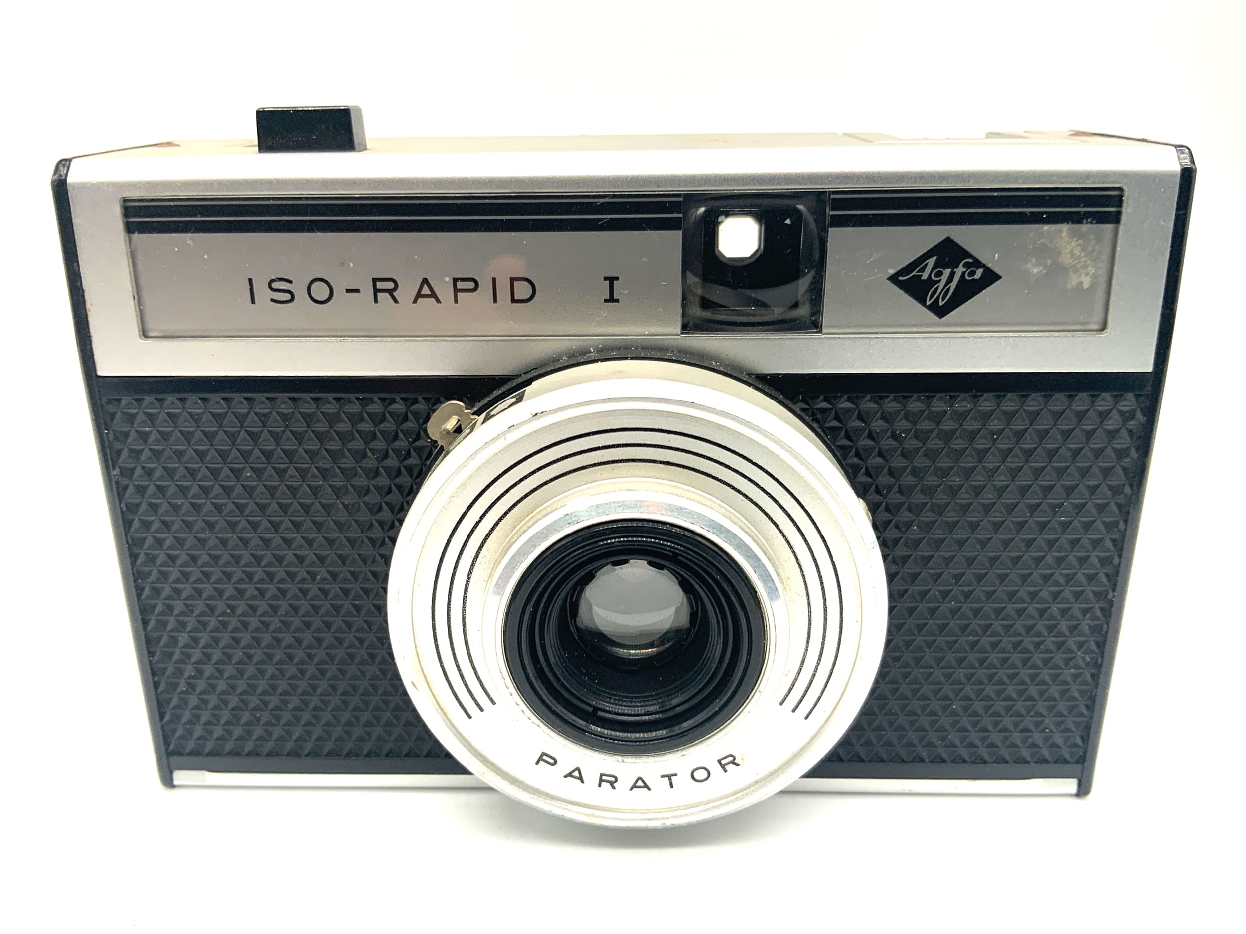 Agfa Iso Rapid I viewfinder camera with Parator compact camera analog camera