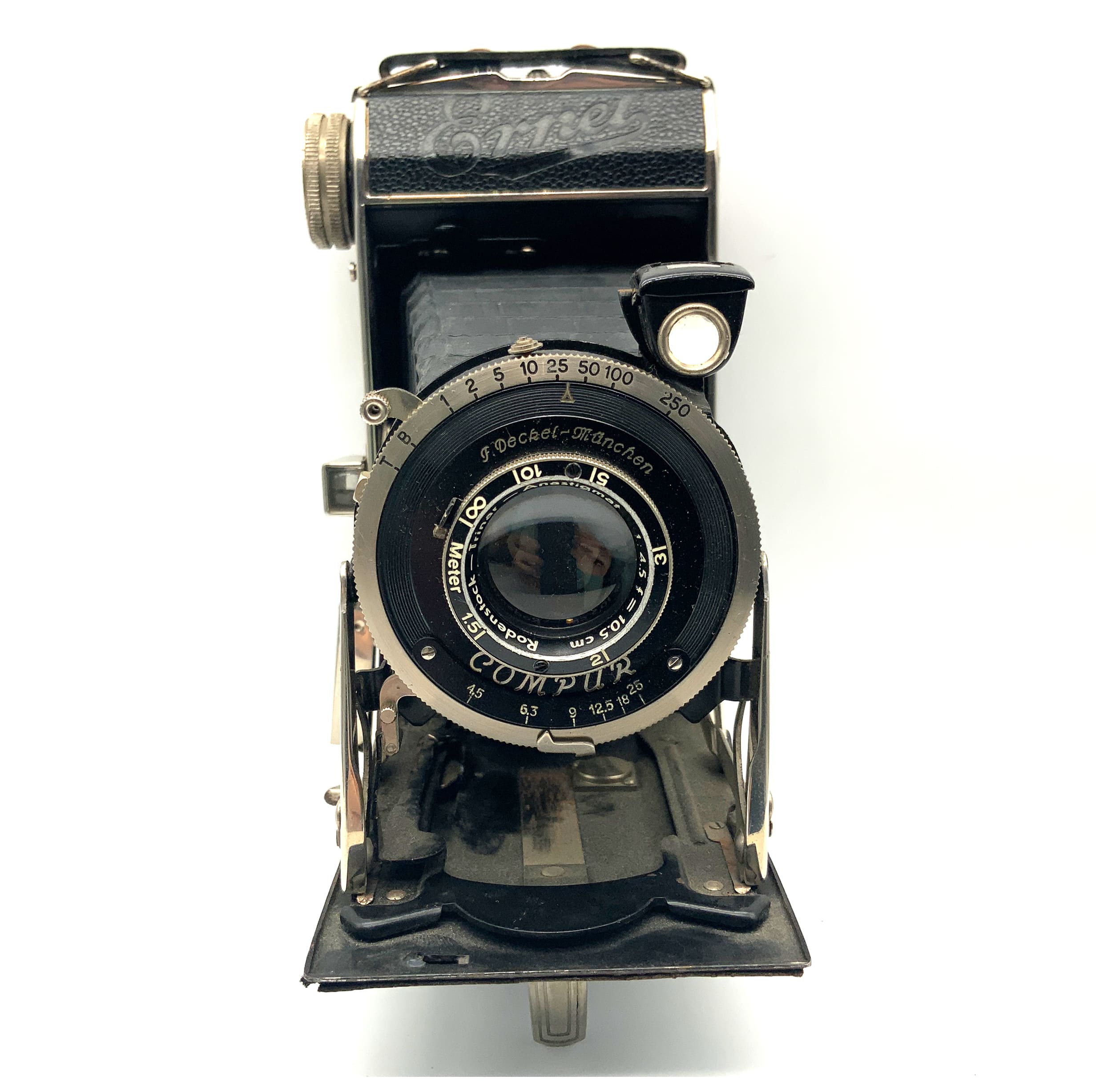 Ernet Klappkamera mit Rodenstock Trinar 10,5cm 1:4.5 Analogkamera