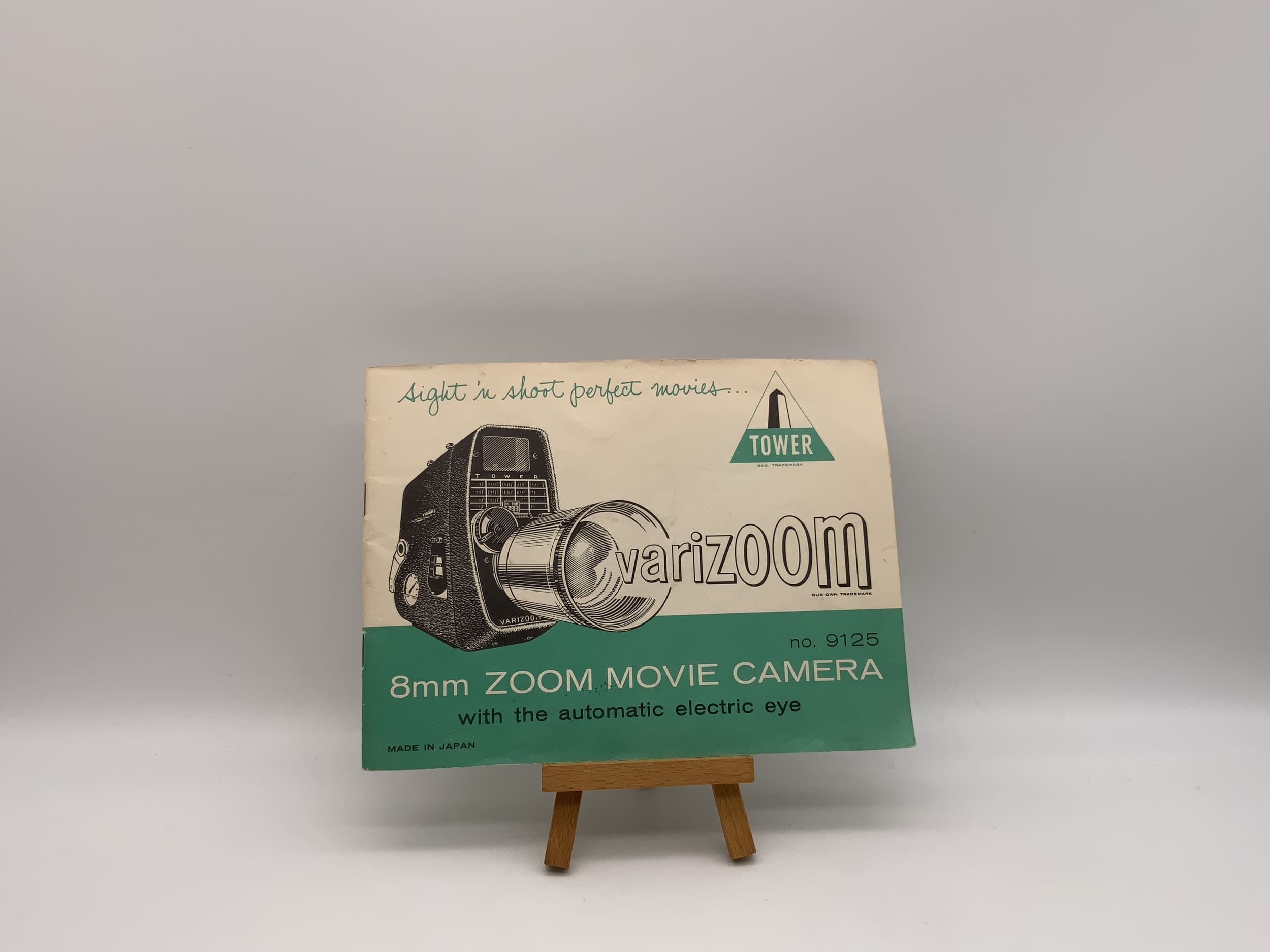 Tower 9125 8mm Zoom Movie Camera Bedienungsanleitung Englisch