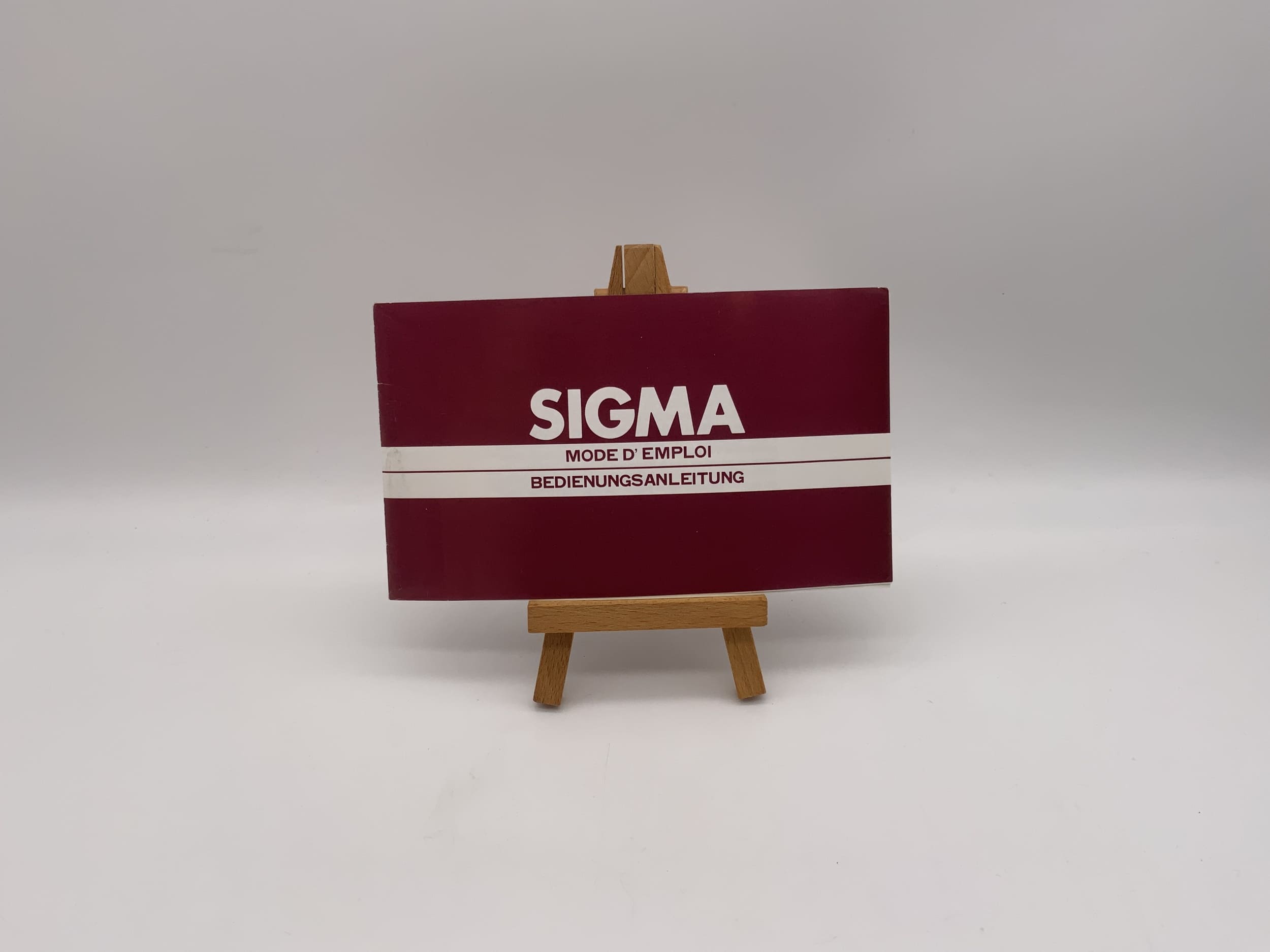 Manuel d'utilisation de la mise au point manuelle des objectifs Sigma (allemand)