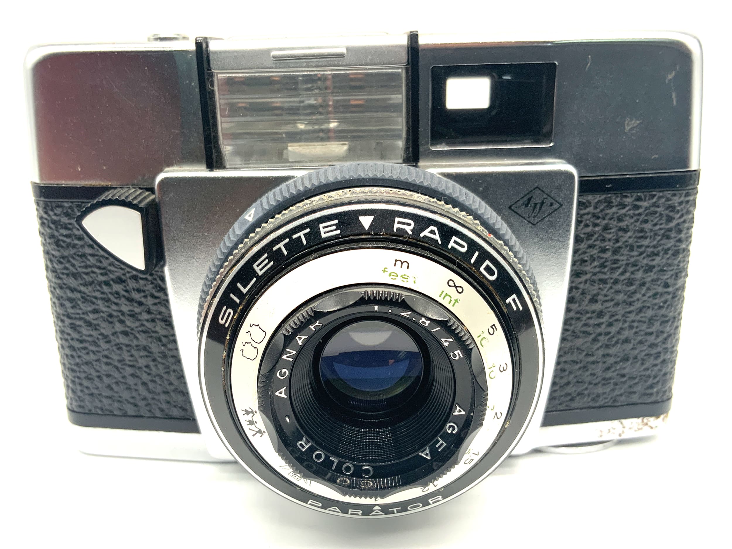 Agfa Silette Rapid F Sucherkamera mit Color-Agnar 45mm 1:2.8 Parator