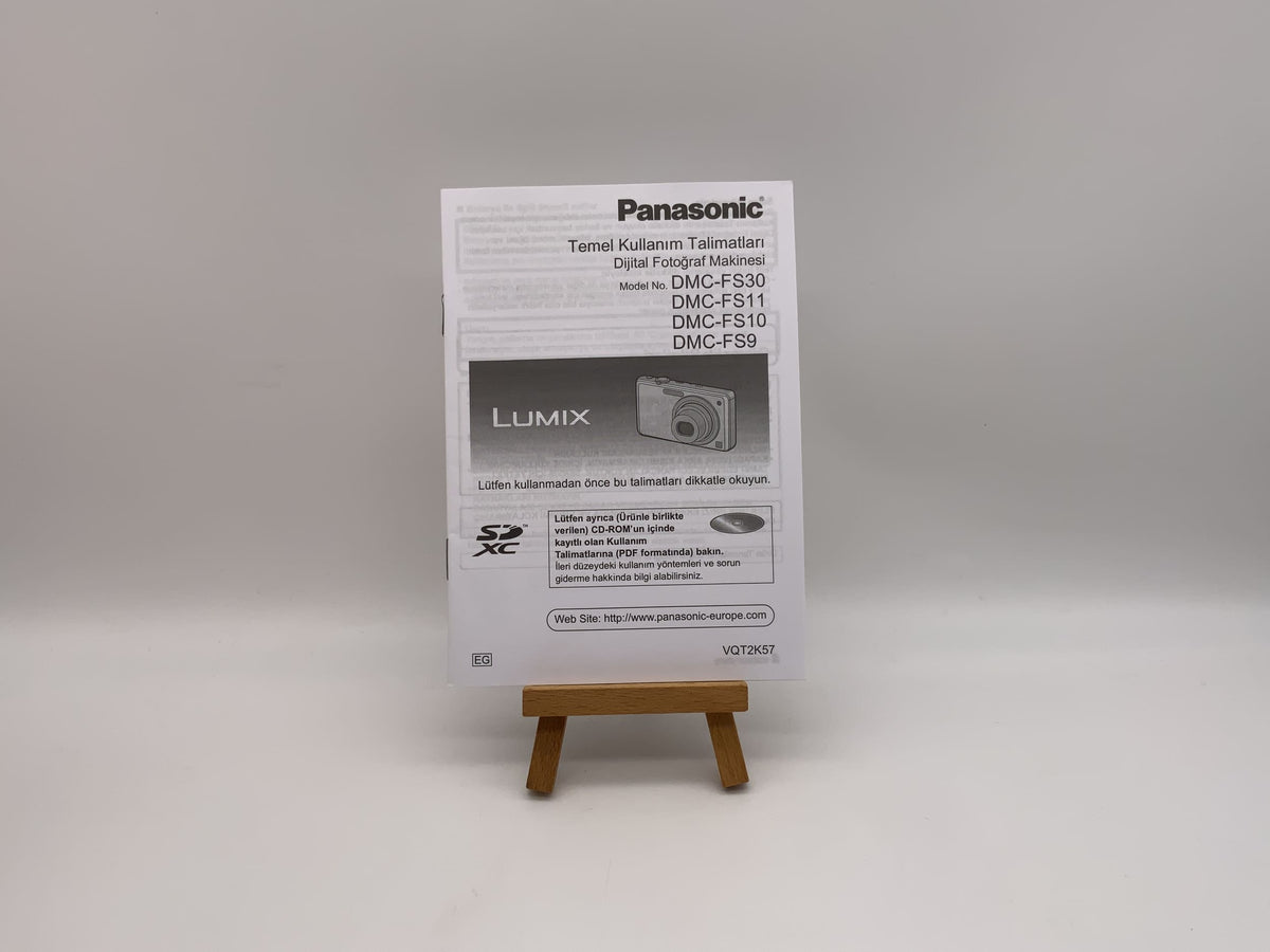 Manuel d'utilisation du Panasonic DMC-FS30 (turc)