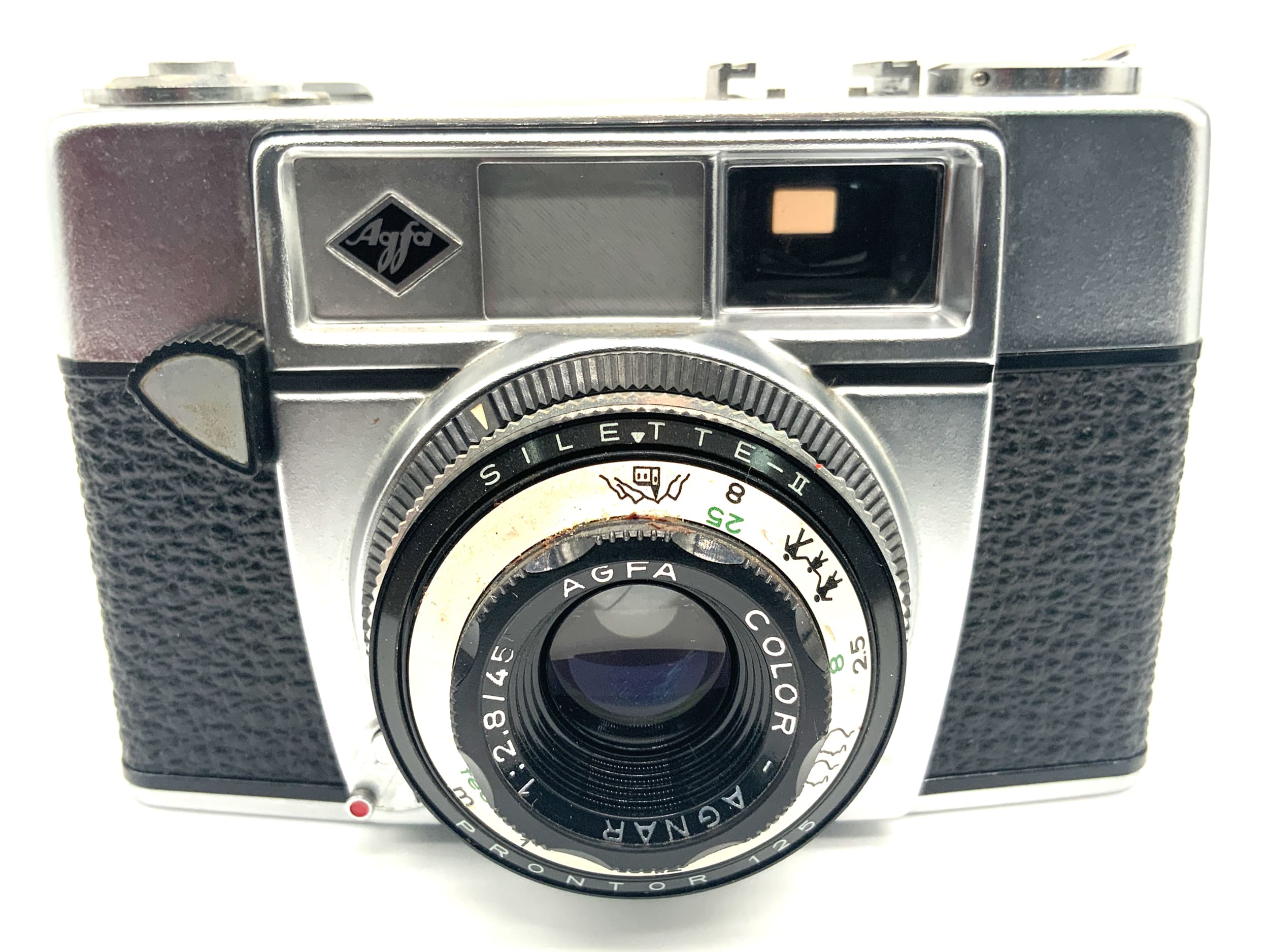 Agfa Silette-II Sucherkamera mit Color-Agnar 45mm 1:2.8 Prontor 125 Analogkamera