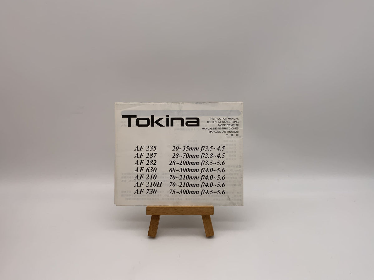 Tokina AF 235/AF 287/AF 282 mode d'emploi allemand