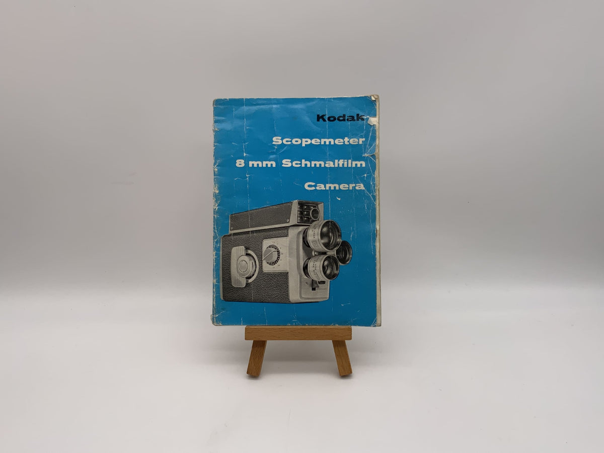 Manuel d'utilisation de l'appareil photo argentique Kodak Scopemeter 8 mm (allemand)