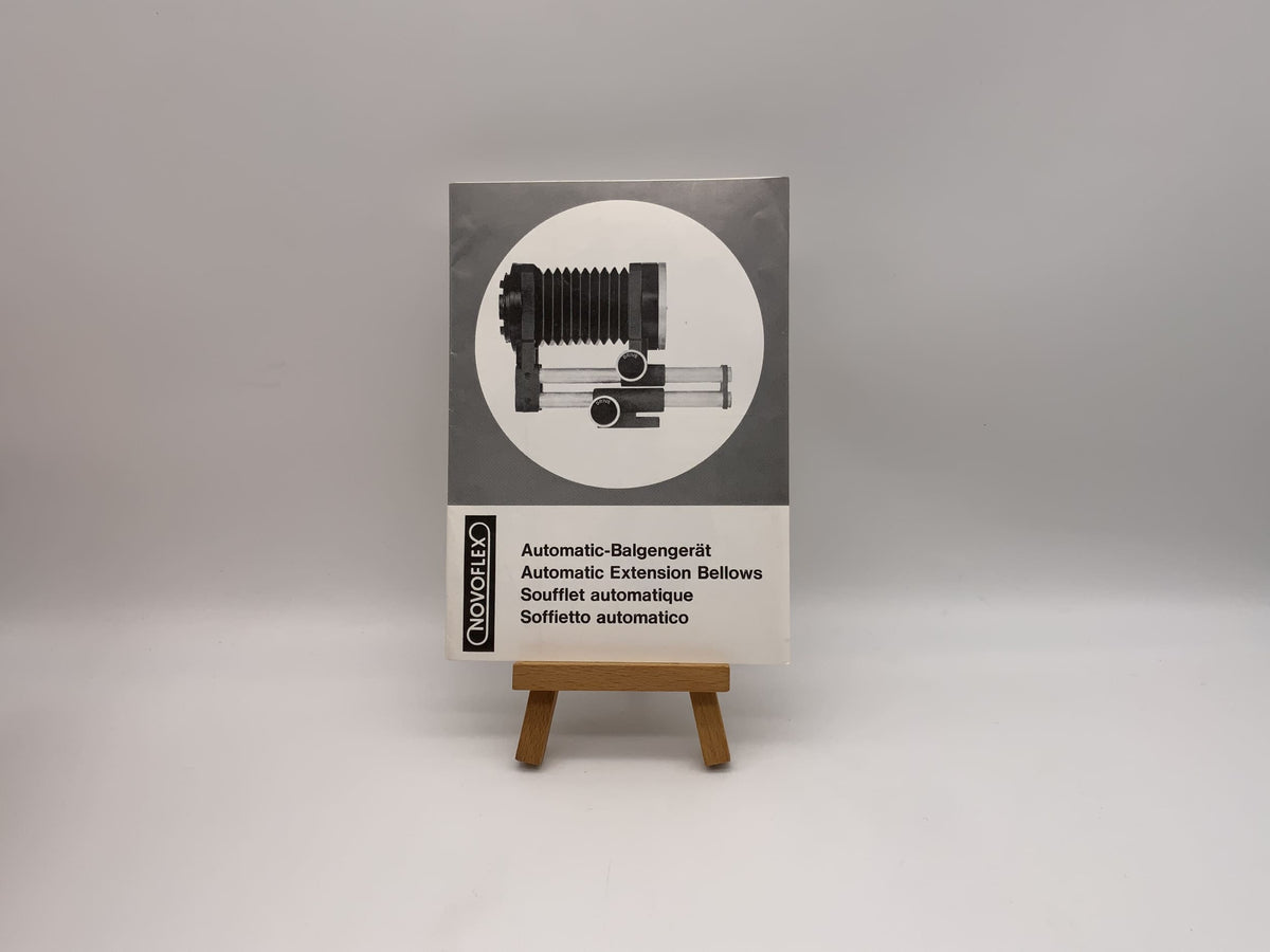 Instructions d'utilisation du soufflet automatique Novoflex (allemand)
