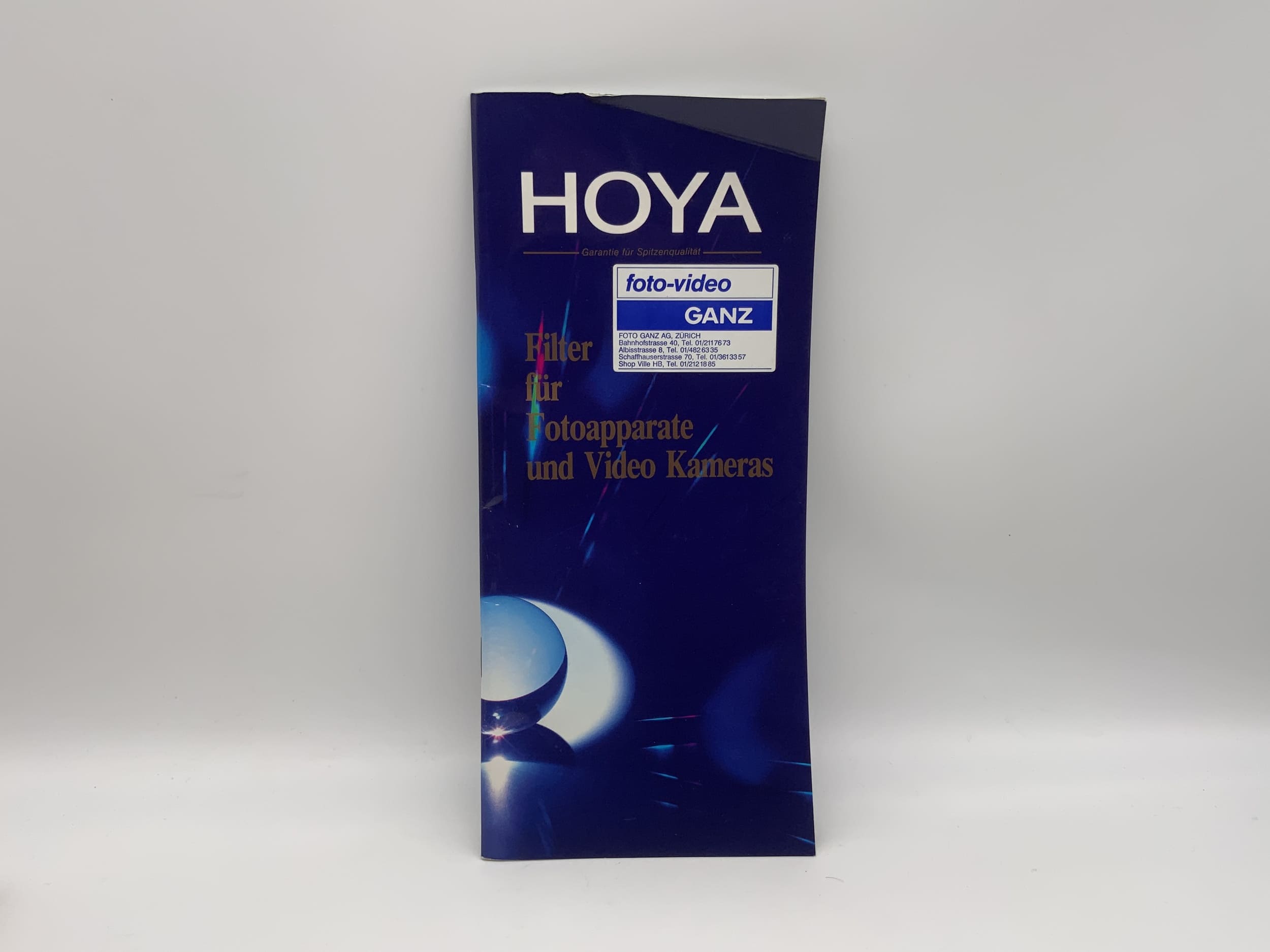 Brochure des filtres Hoya pour appareils photo et caméras vidéo (allemand)