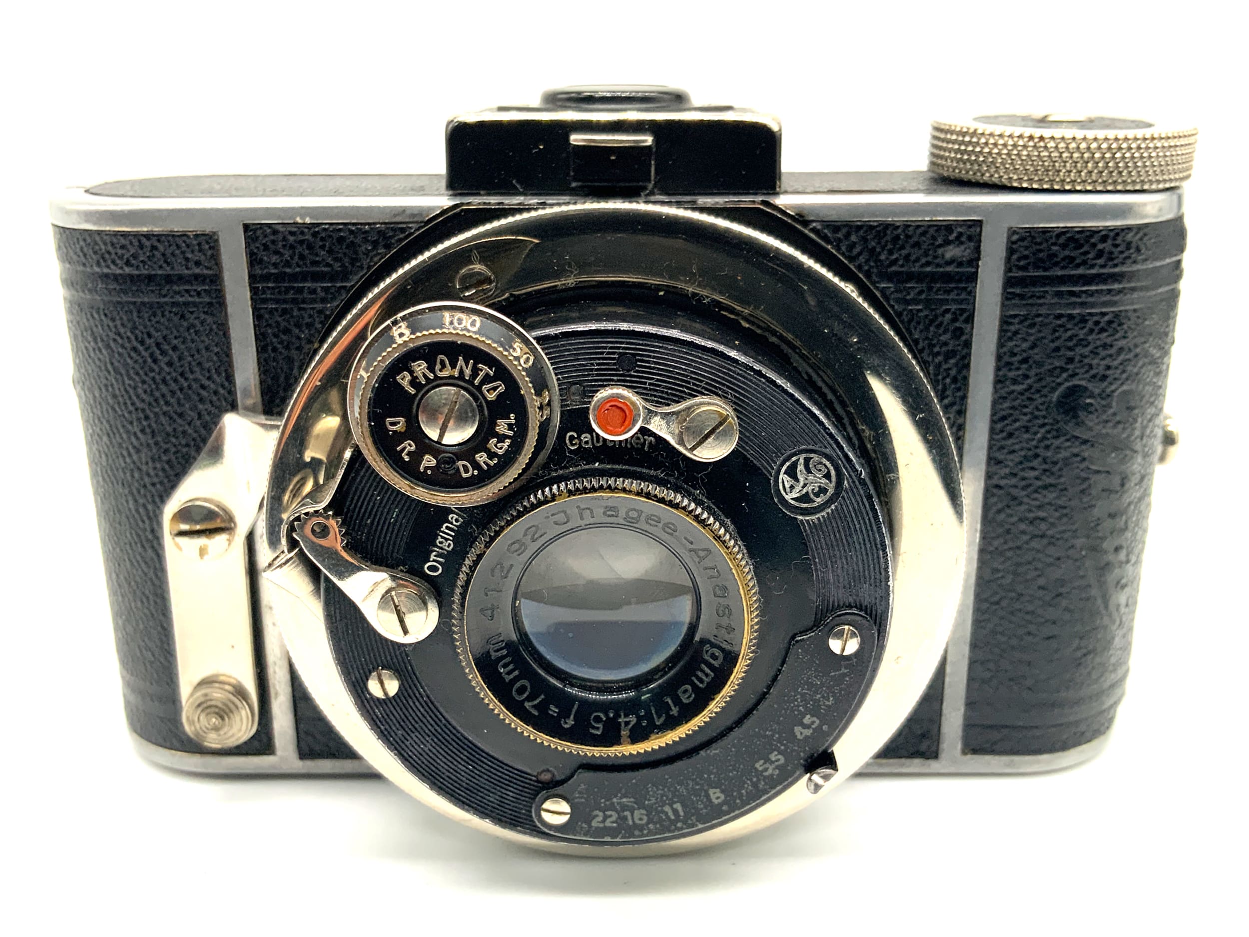 Ihagee Parvola Sucherkamera mit Ihagee-Anastigmat 70mm 1:4.5 Pronto Analogkamera