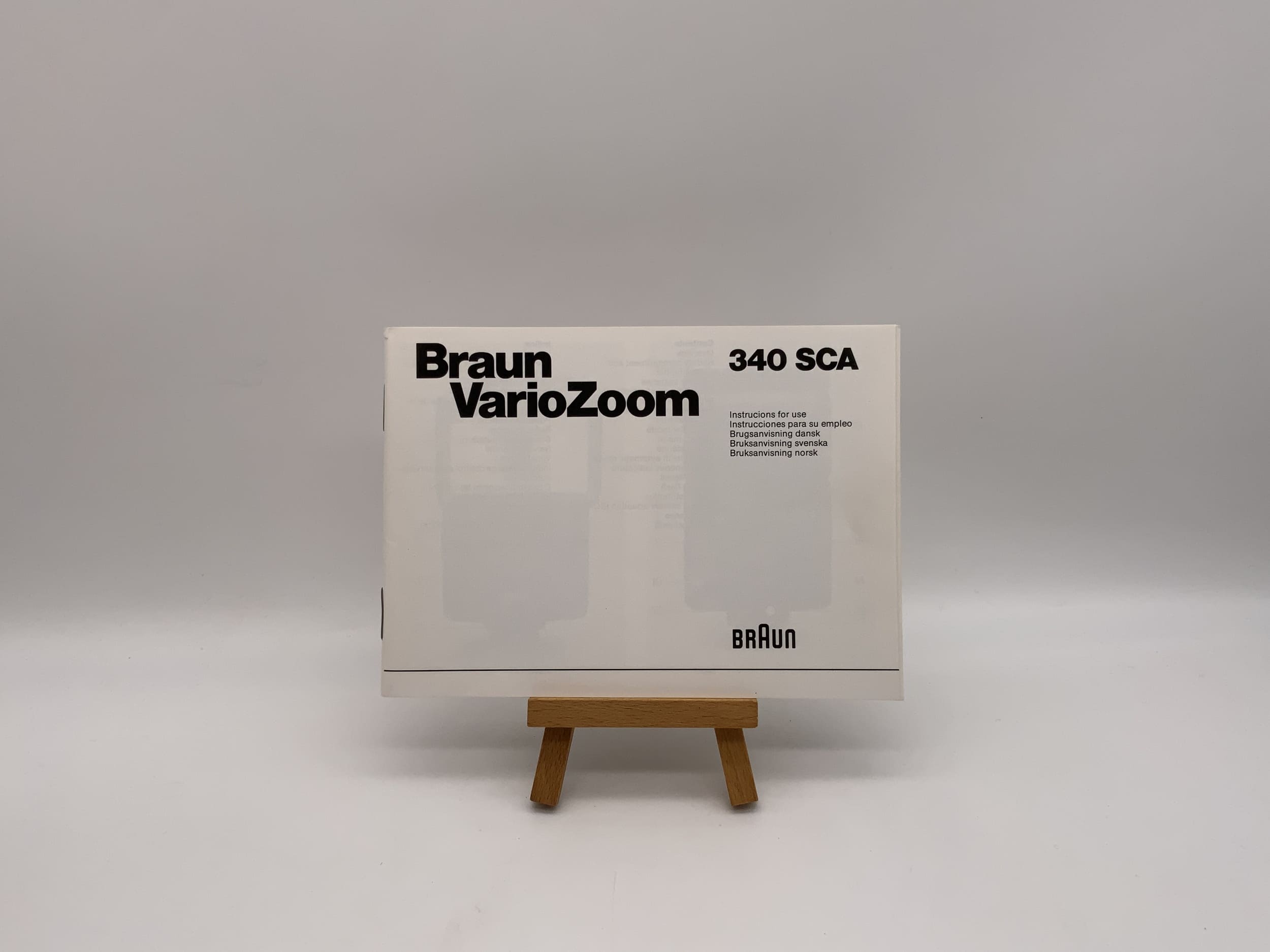 Braun Vario Zoom 340 SCA Bedienungsanleitung Deutsch