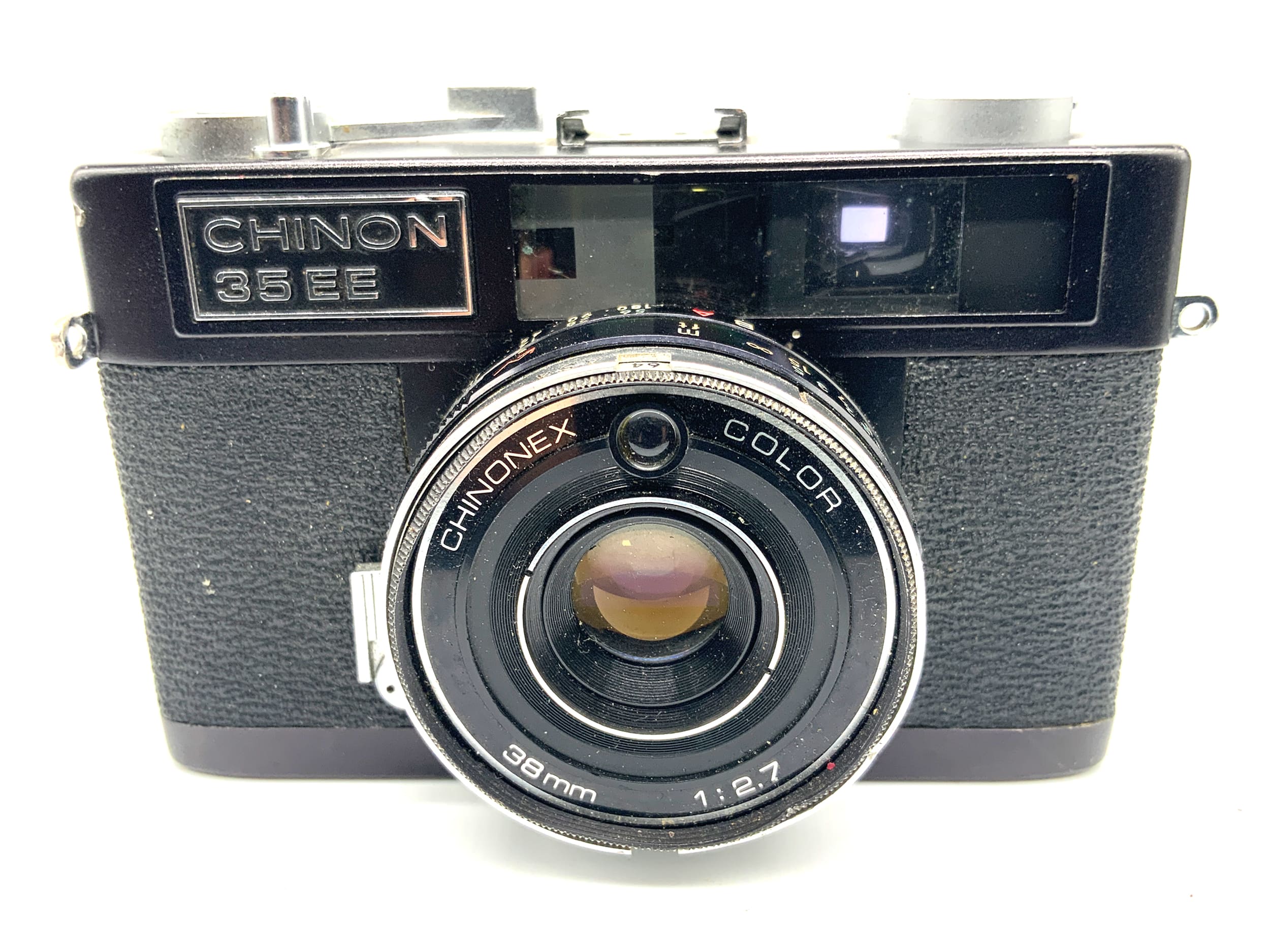 Chinon 35 EE Sucherkamera mit Chininex Color 38mm 1:2.7 Analogkamera
