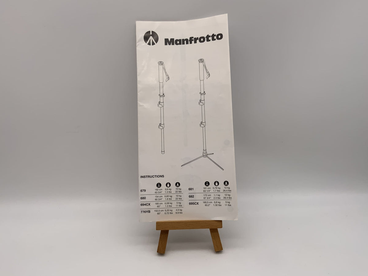 Manfrotto Bedienungsanleitung Deutsch