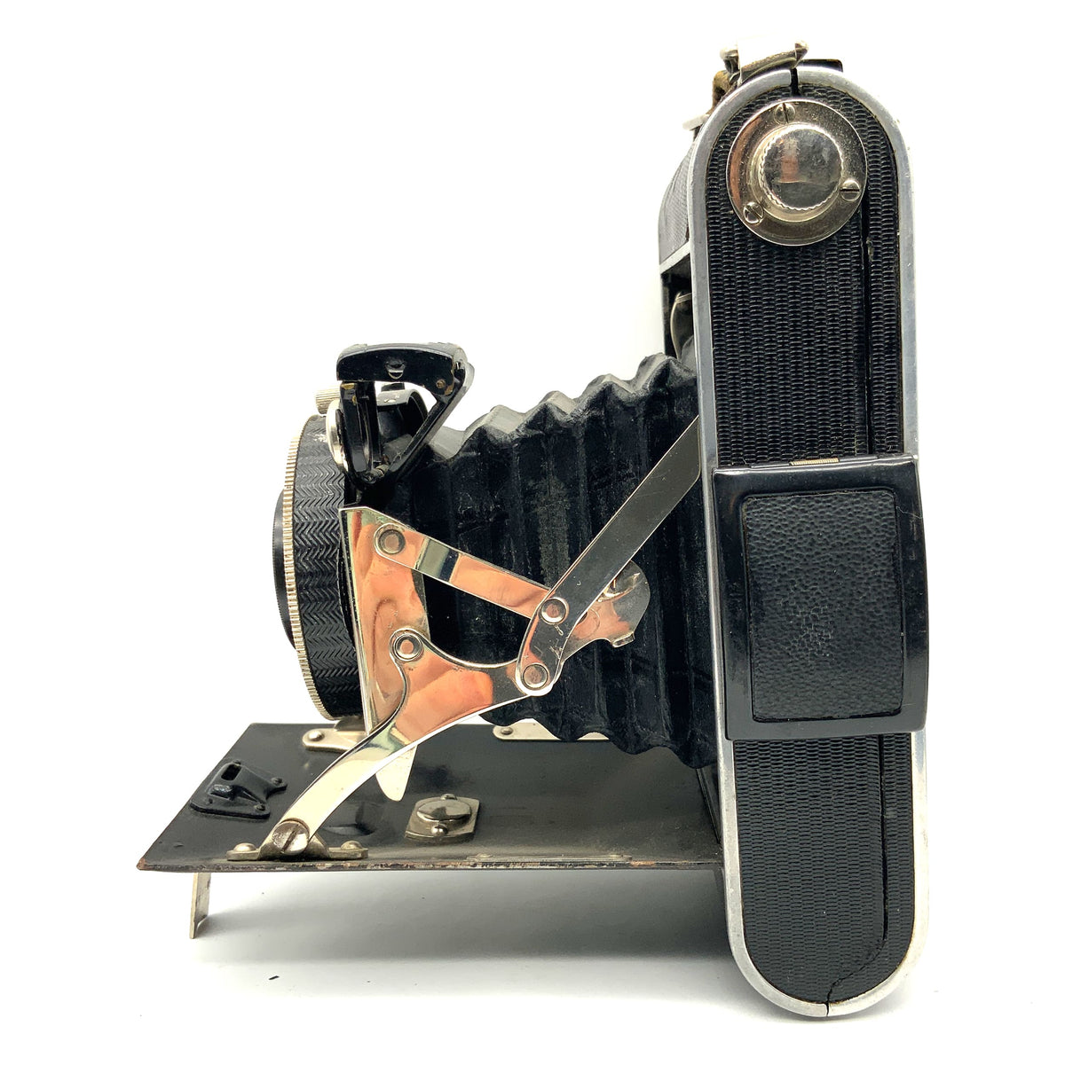 Ihagee Klappkamera mit Carl Zeiss Tessar 10,5cm 1:4,5 6x9 Compur Analogkamera