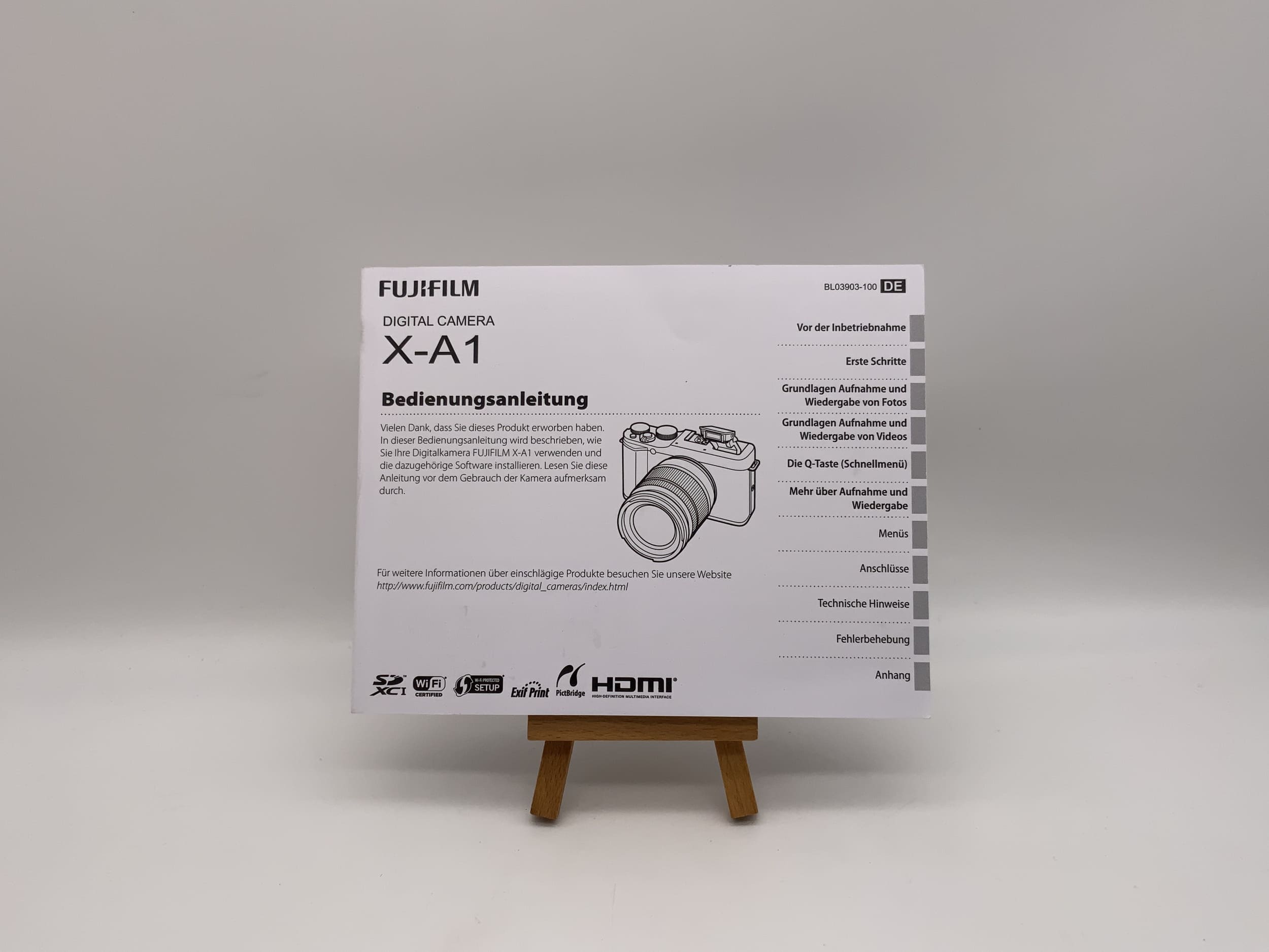 Fujifilm X-A 1 Bedienungsanleitung Deutsch