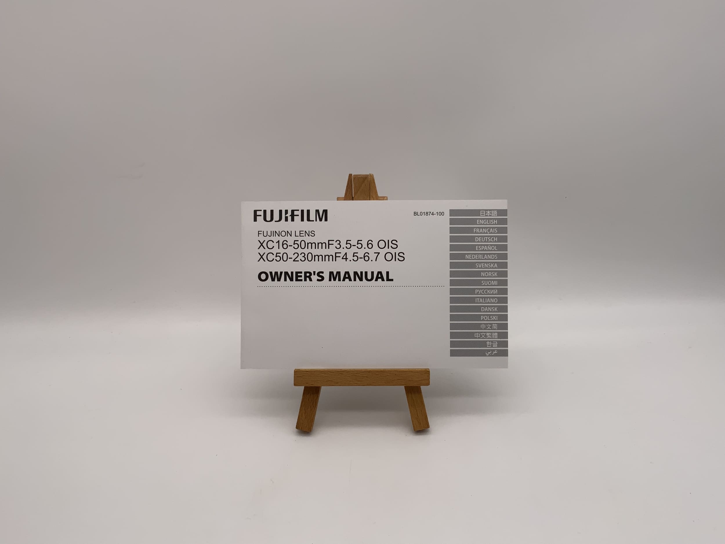 Fujifilm XC 16-50mm F3.5-5.6 OIS XC 50-230mm F4.5-6.7 OIS Anleitung Deutsch