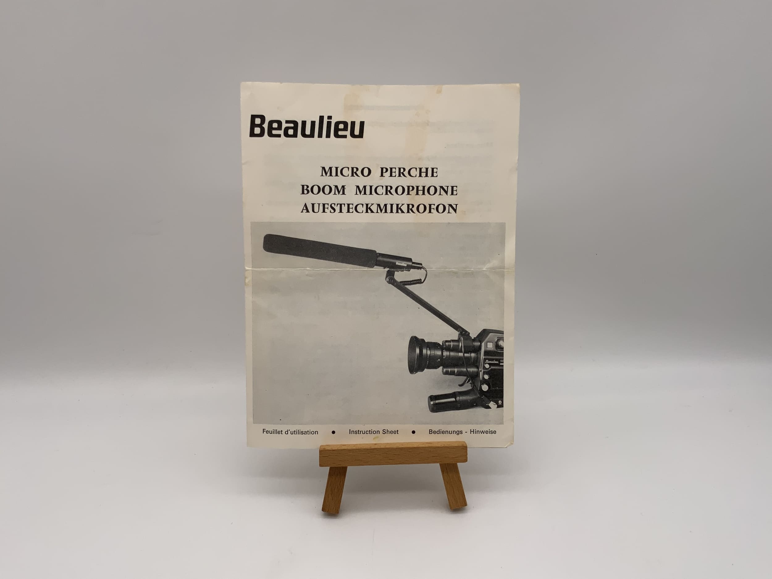 Beaulieu Aufsteckmikrofon Bedienungsanleitung Deutsch