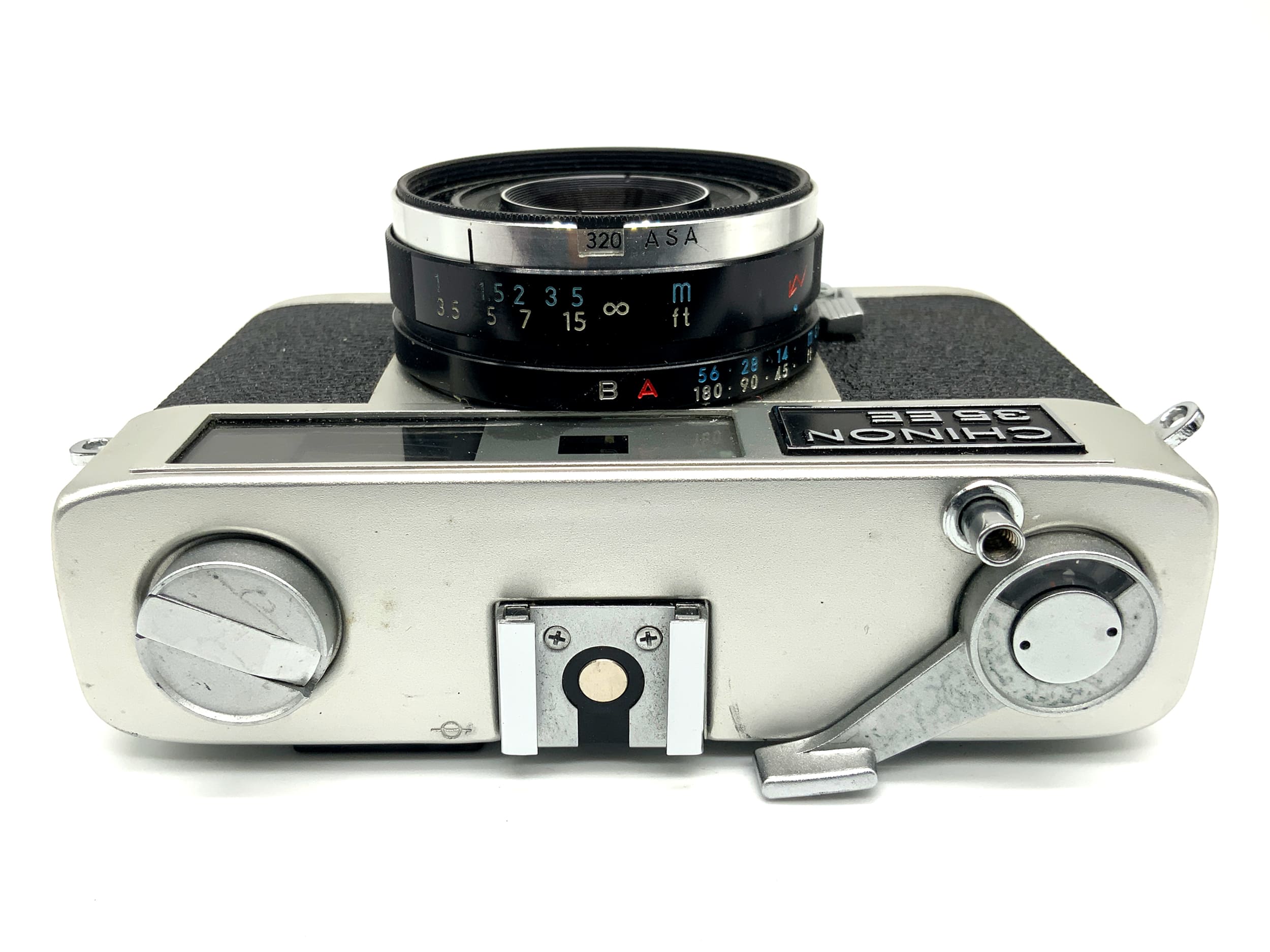 Chinon 35 EE Messsucherkamera mit Chinonex Color 38mm 1:2.7 Analogkamera