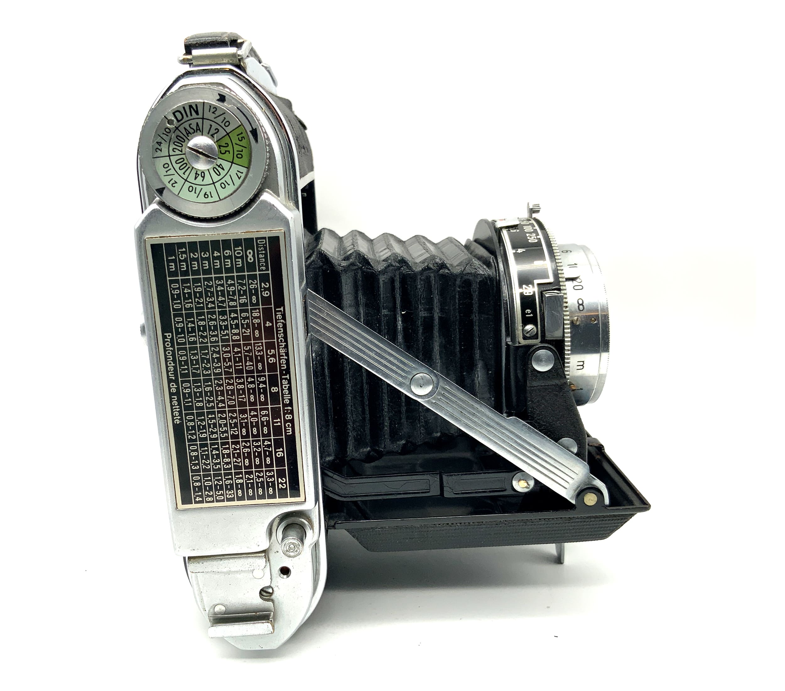 Franka Solida III Klappkamera mit Schneider Kreuznach Radionar 80mm 1:2.9