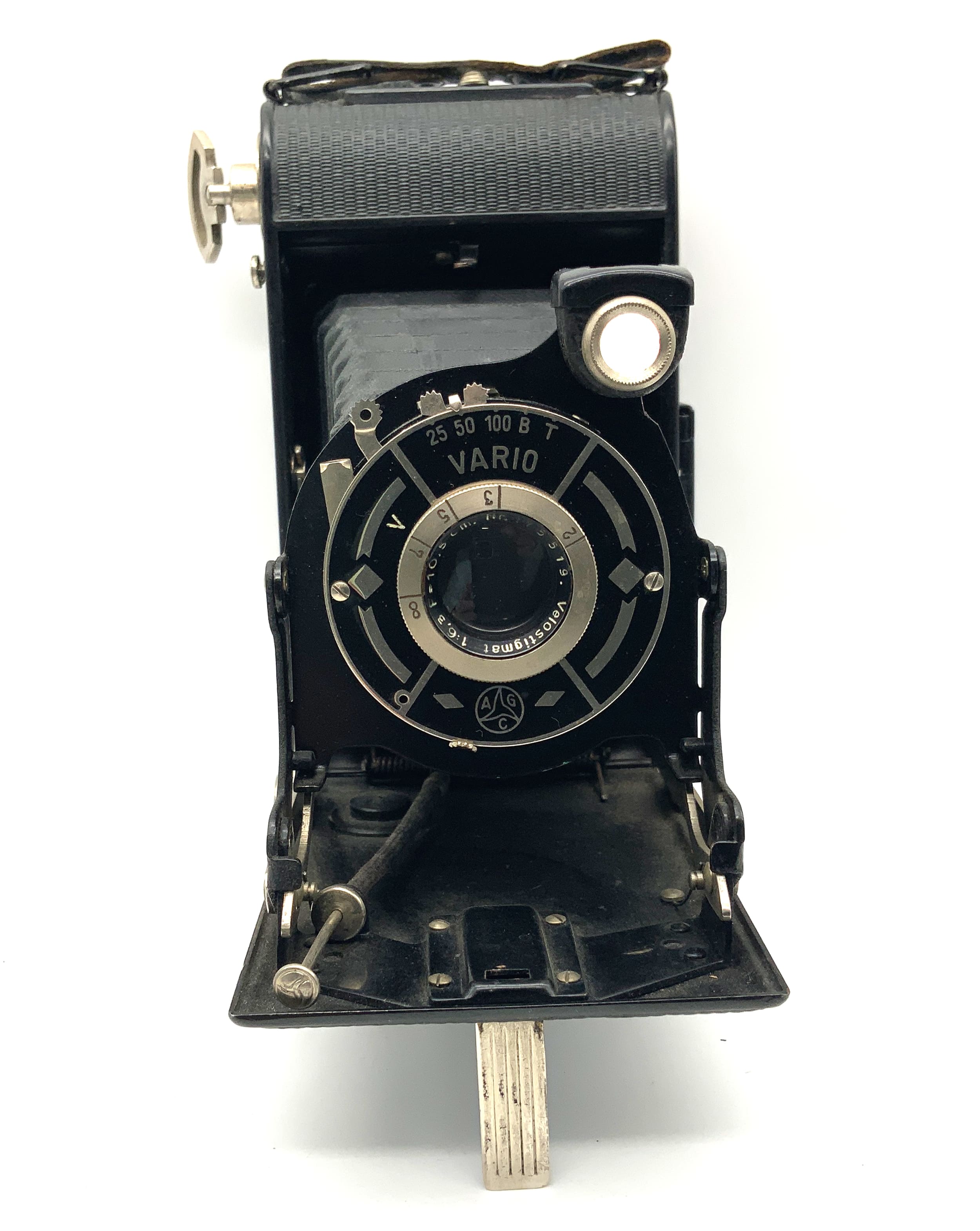 Wollensak Klappkamera mit Velostigmat 10,5cm 1:6.3 Analogkamera