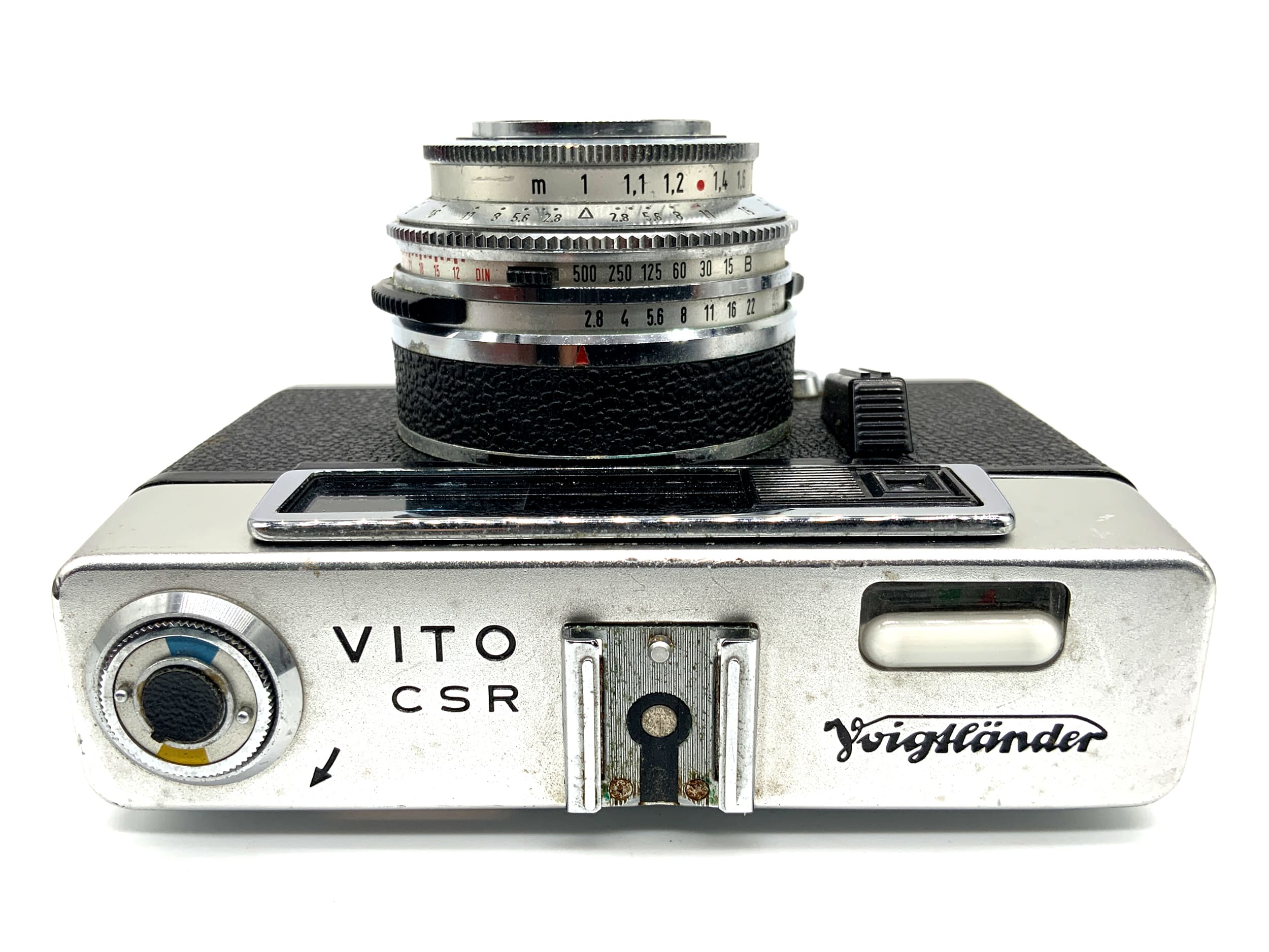 Voigtländer Vito CSR Messsucherkamera mit Color-Scopar 50mm 1:2.8 Prontor 500 LK