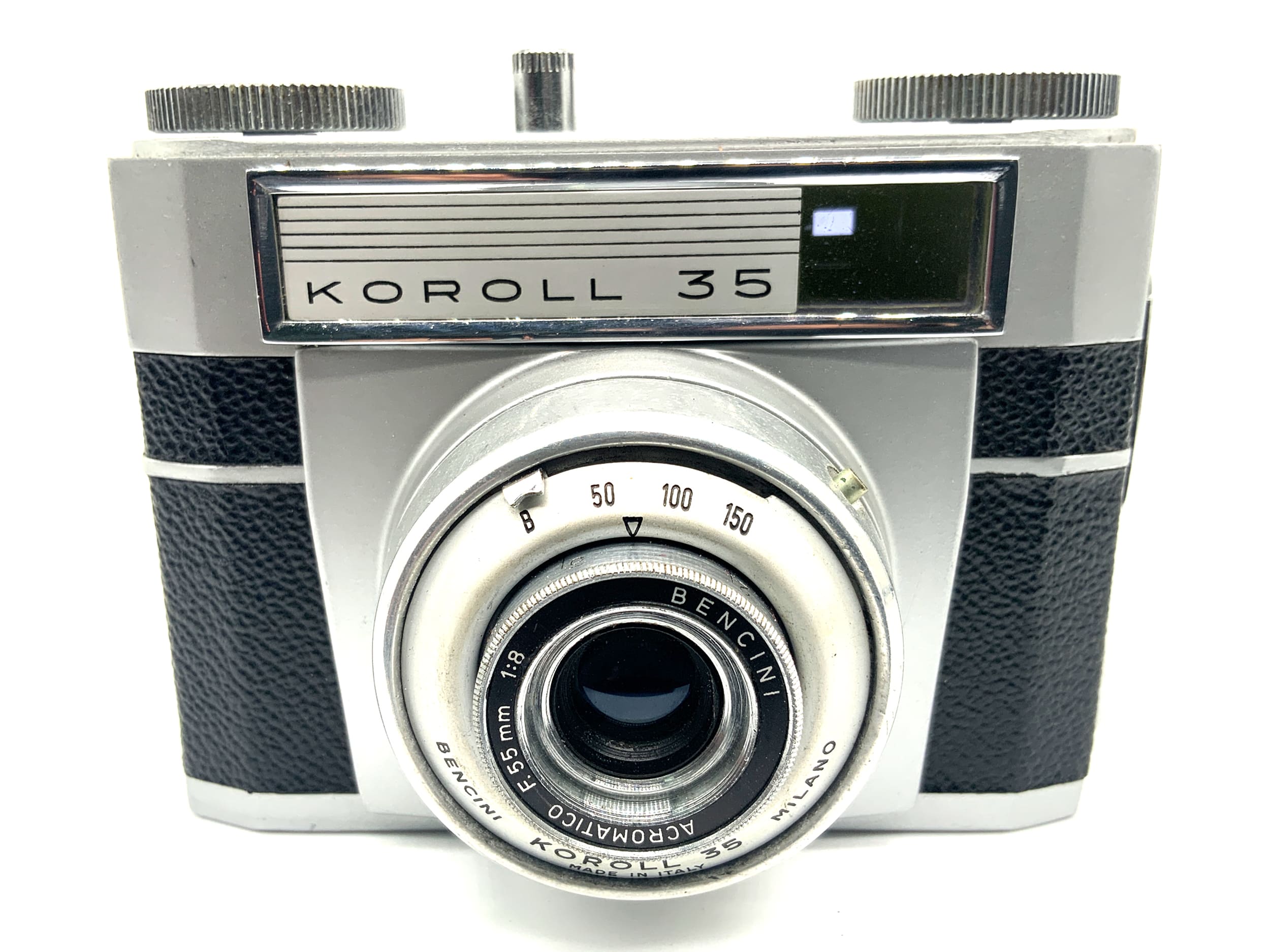 Bencini Koroll 35 Sucherkamera mit Acromatico 55mm 1:8 Analogkamera