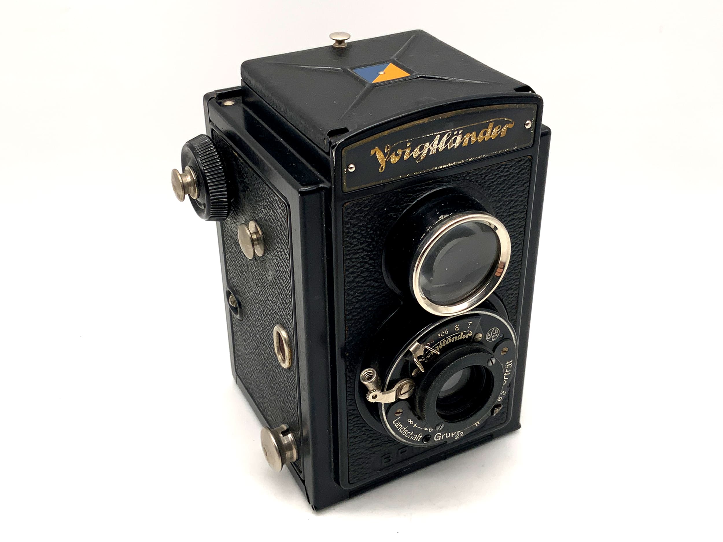 Voigtländer Brillant TLR mit Voigtar 7,5cm 1:6.3 Zweiäugige Analogkamera