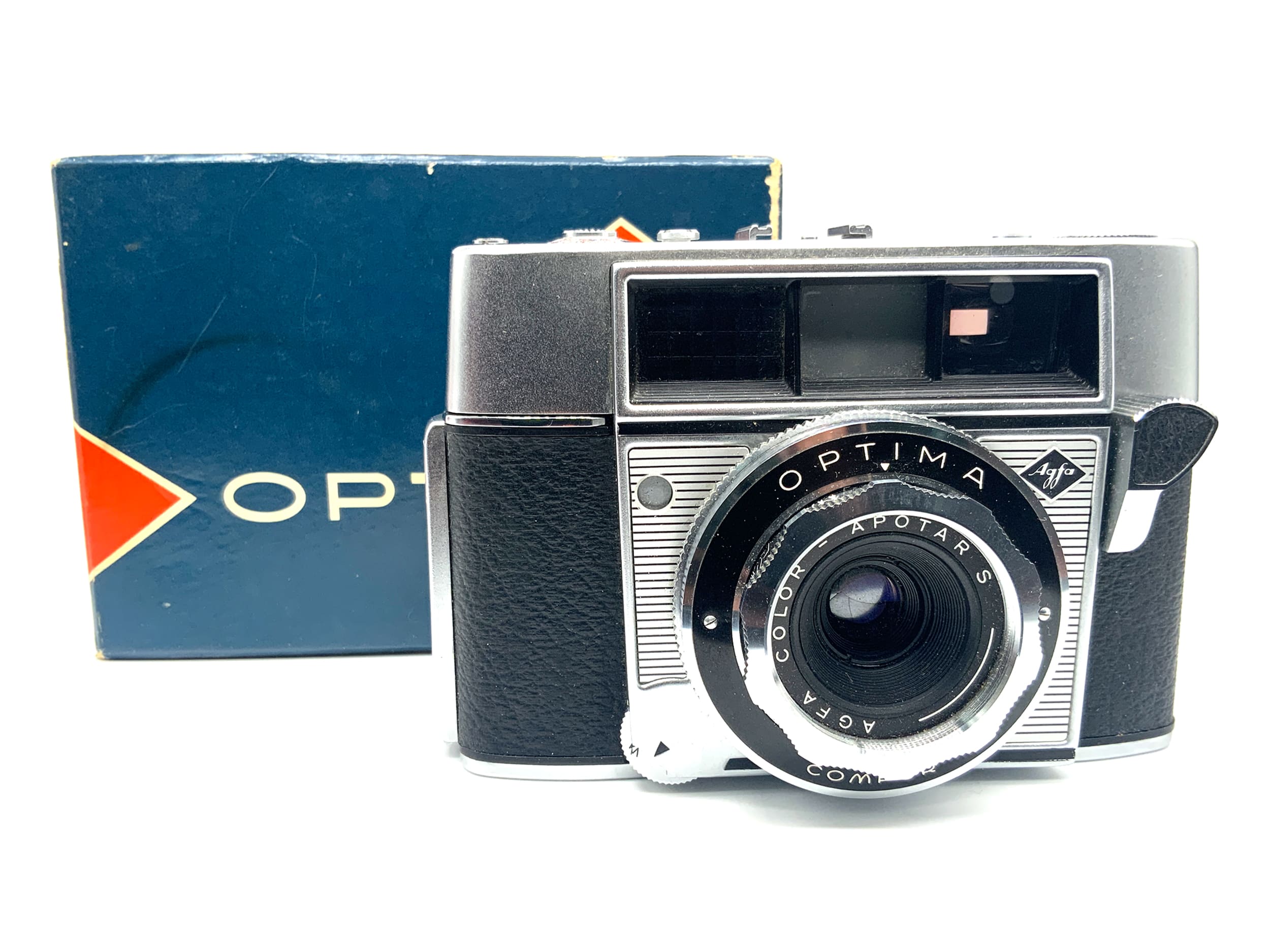 Agfa Optima Sucherkamera mit Color-Apotar S Compur in OVP Analogkamera