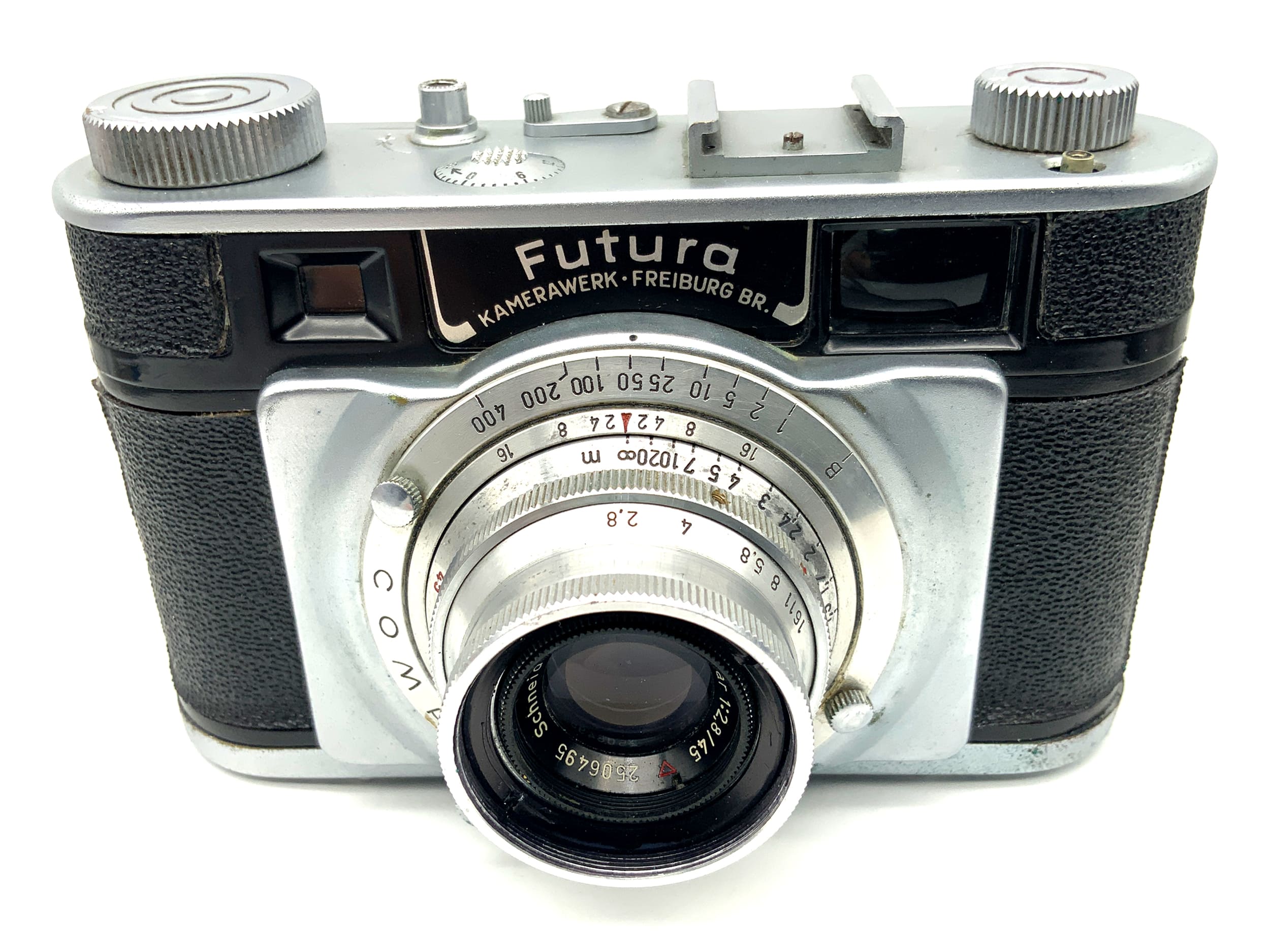 Futura Standart Messsucherkamera mit Schneider kreuznach Xenar 45mm 1:2.8