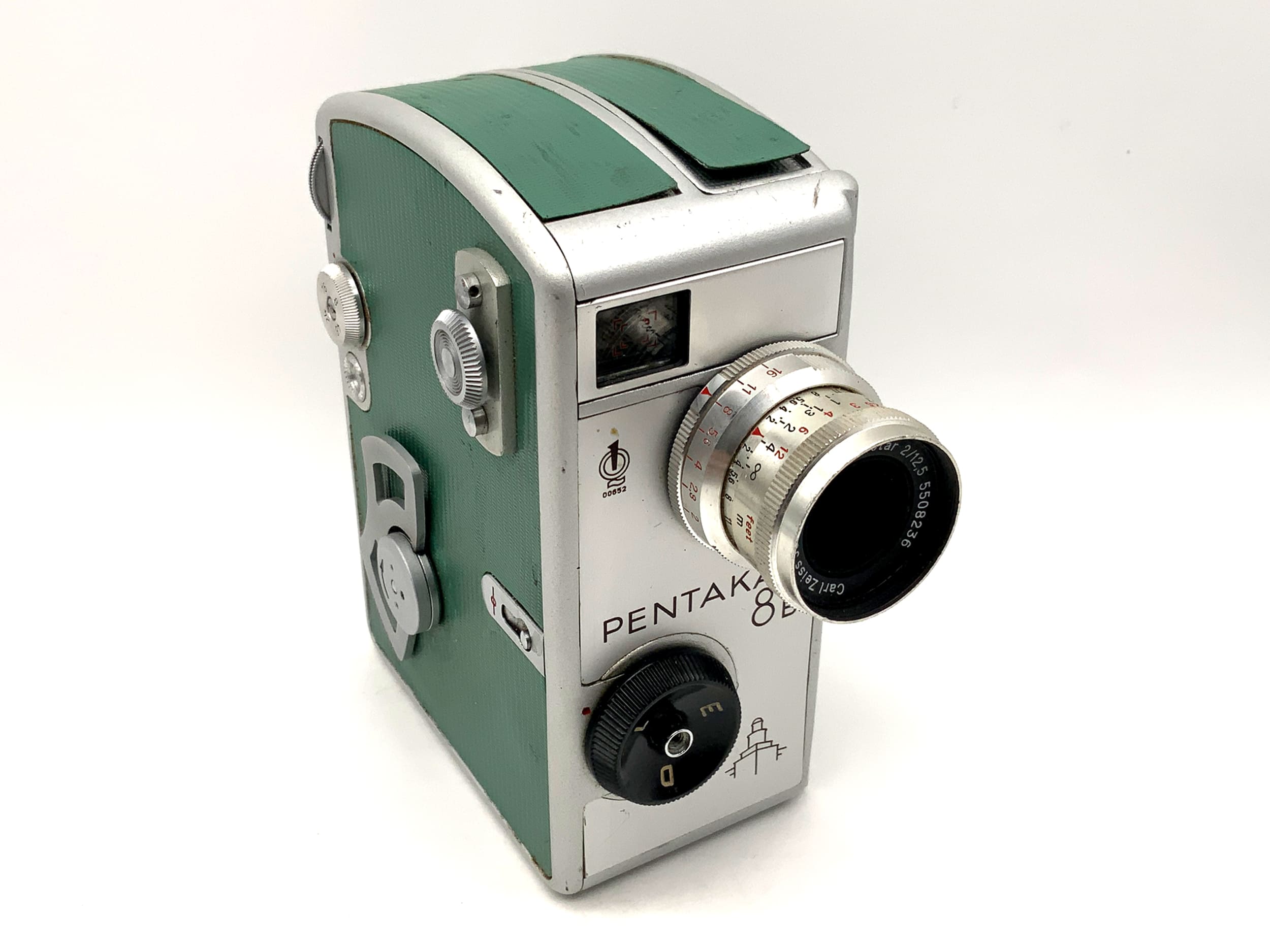 Pentacon Pentaka 8B Filmkamera mit Carl Zeiss Biotar 12,5cm 1:2 Super 8