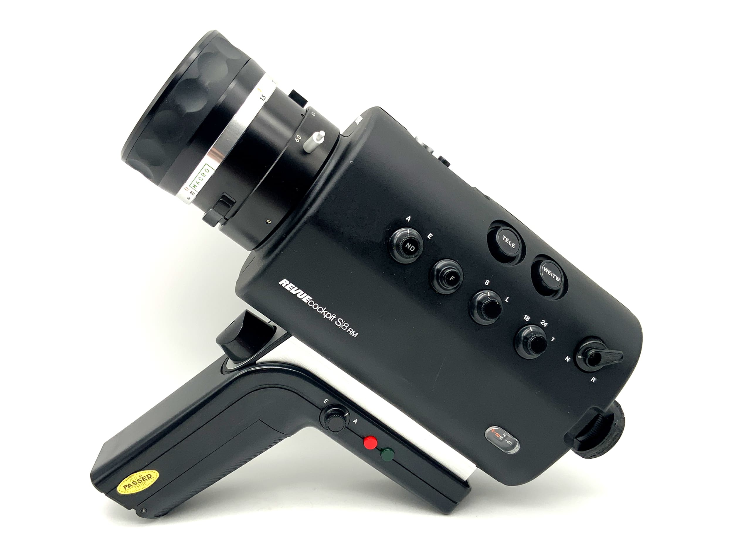 Revue Cockpit S/8 RM Filmkamera mit 7,5-60mm Super 8 Kamera movie camera