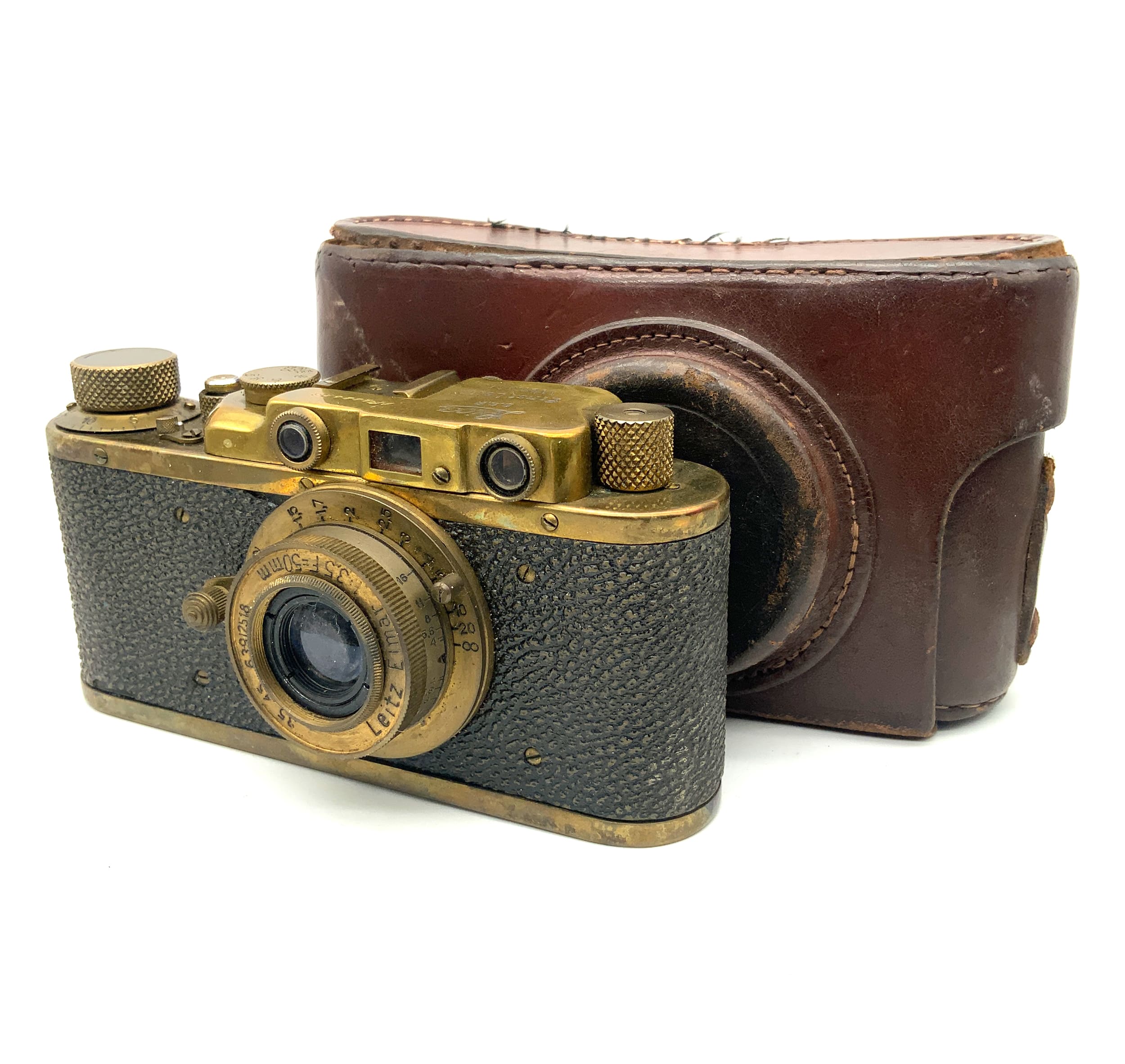 Leica IIIa USSR Nachbau Messsucherkamera mit Elmar 50mm 1:3.5 Analogkamera