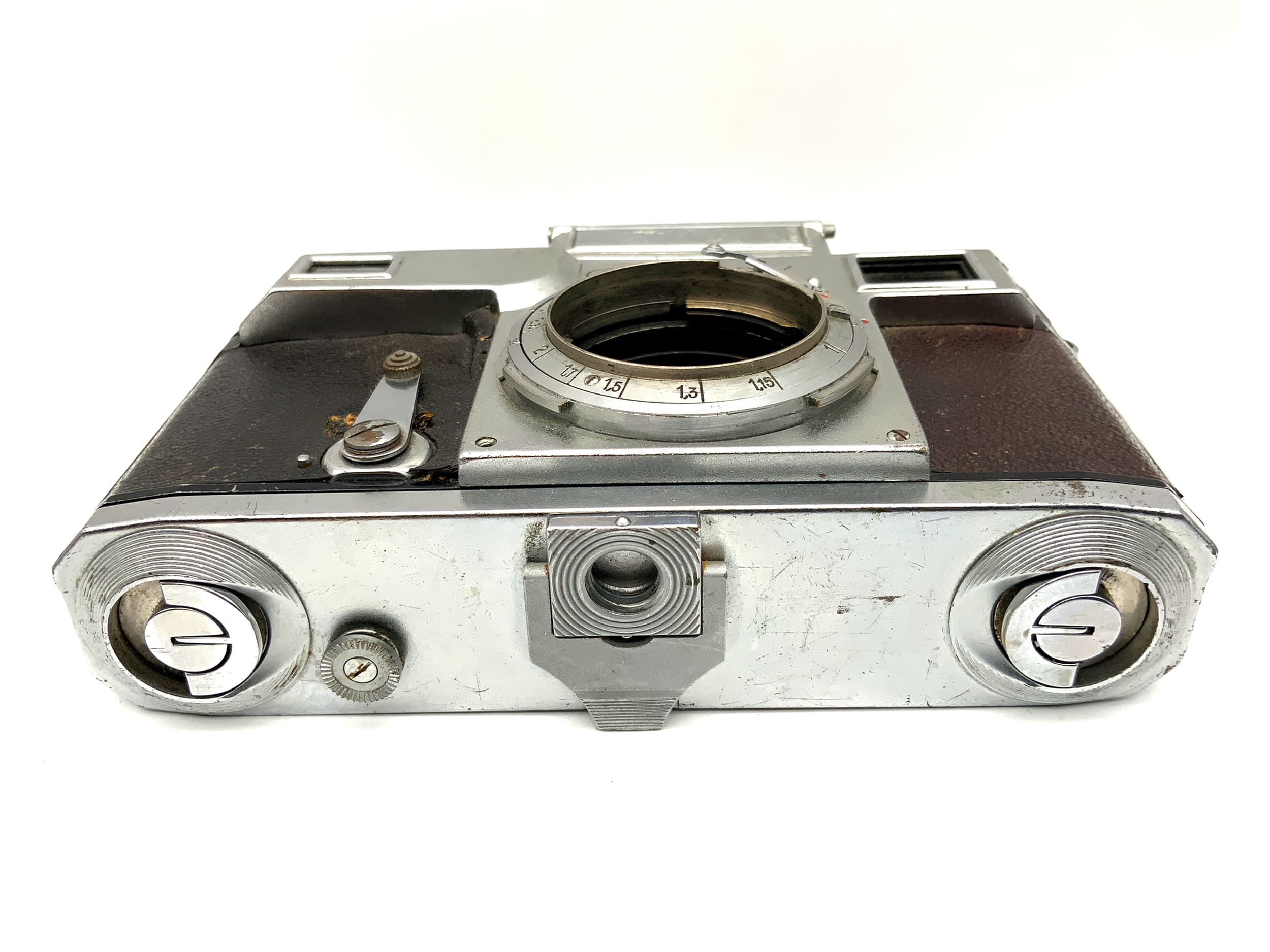 Contax III 544/24 Messsucherkamera mit Contax RF Kompaktkamera Analogkamera