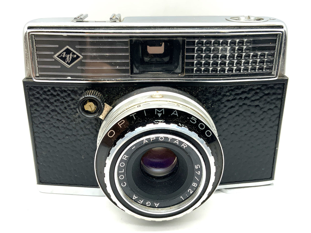 Appareil photo Agfa Optima 500 avec viseur et objectif Color-Apotar 1:2.8 45 mm analogique
