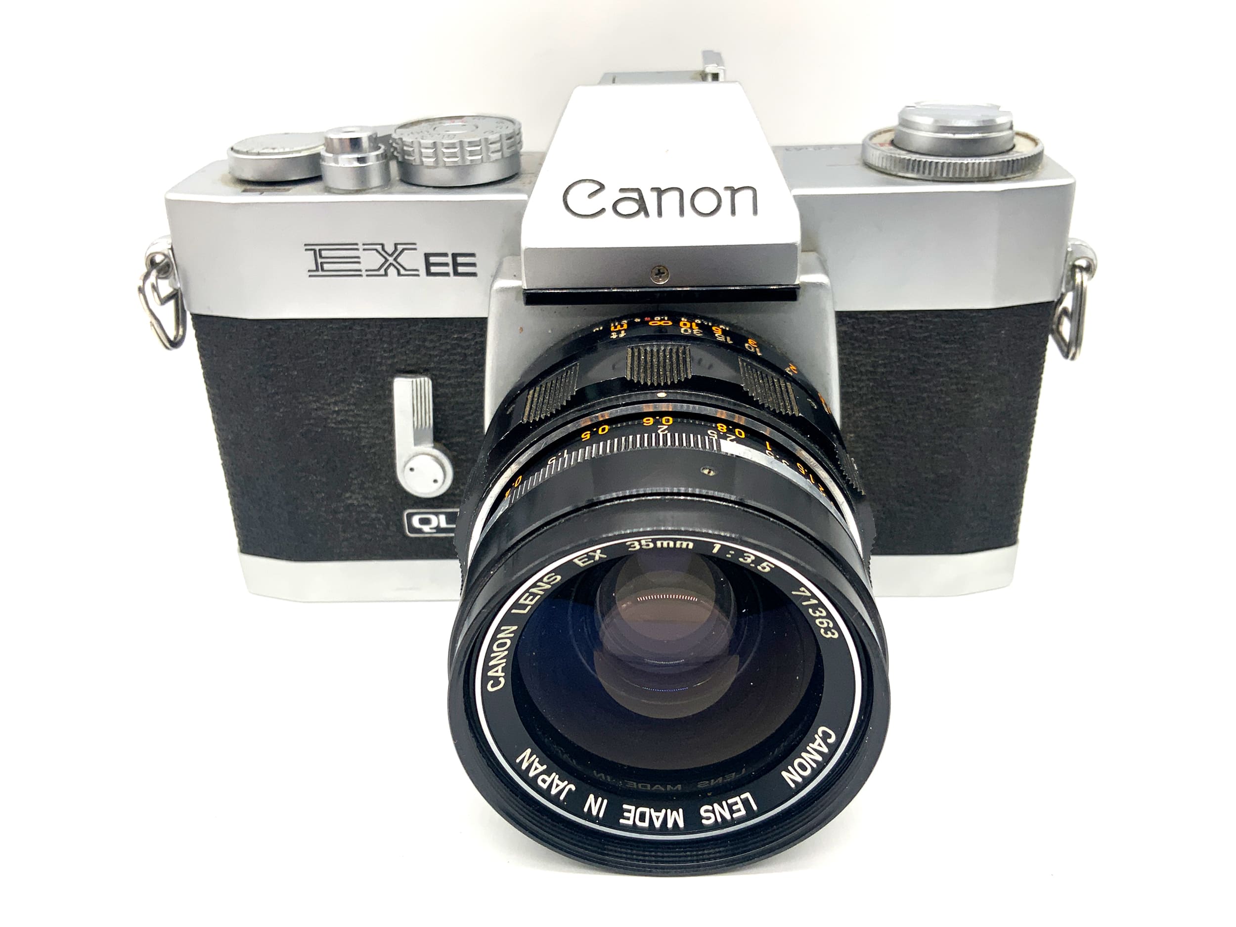 Canon EX EE SLR 35mm Spiegelreflexkamera analog Body Gehäuse (lens 35mm 1:3.5)