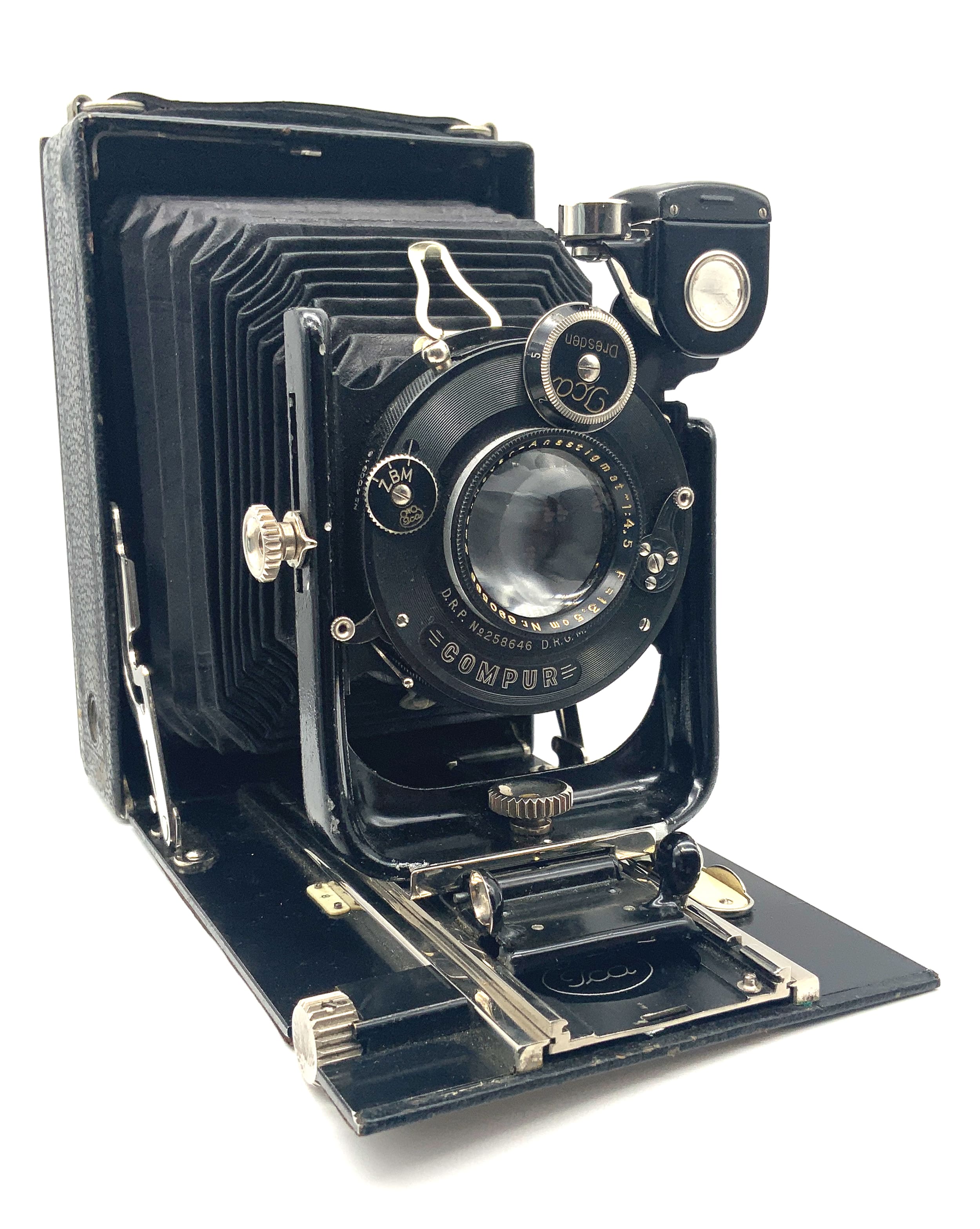 Ica Dresden Maximar 207 Plattenkamera mit Novar Anastigmat 13,5cm 1:4.5