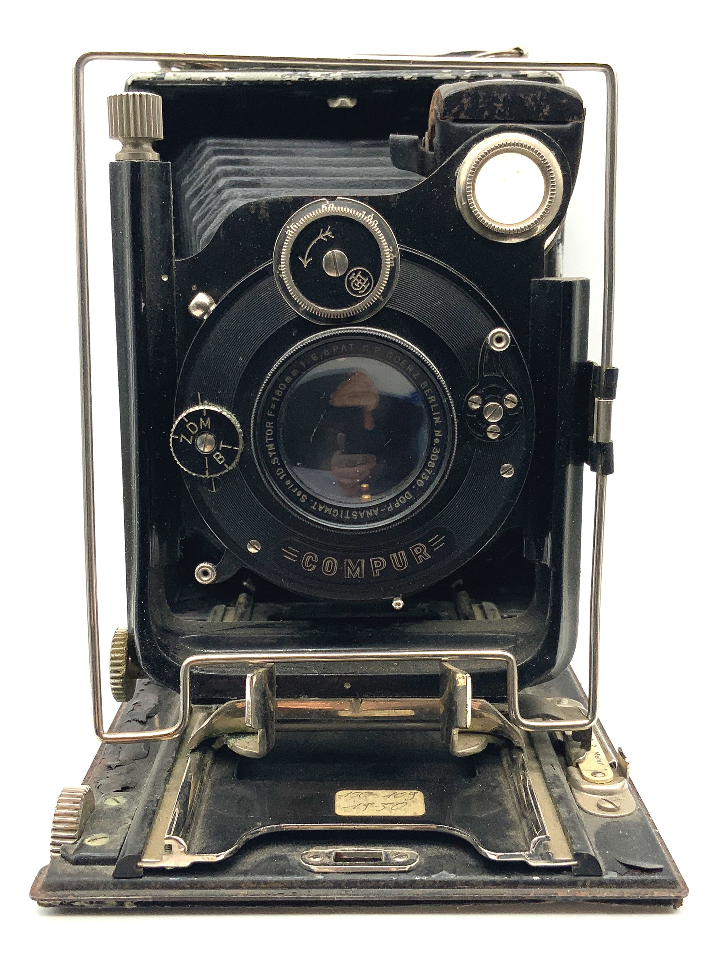 Plattenkamera mit C.P. Goerz berlin Doppelanastigmat Syntor 180mm 1:6.5