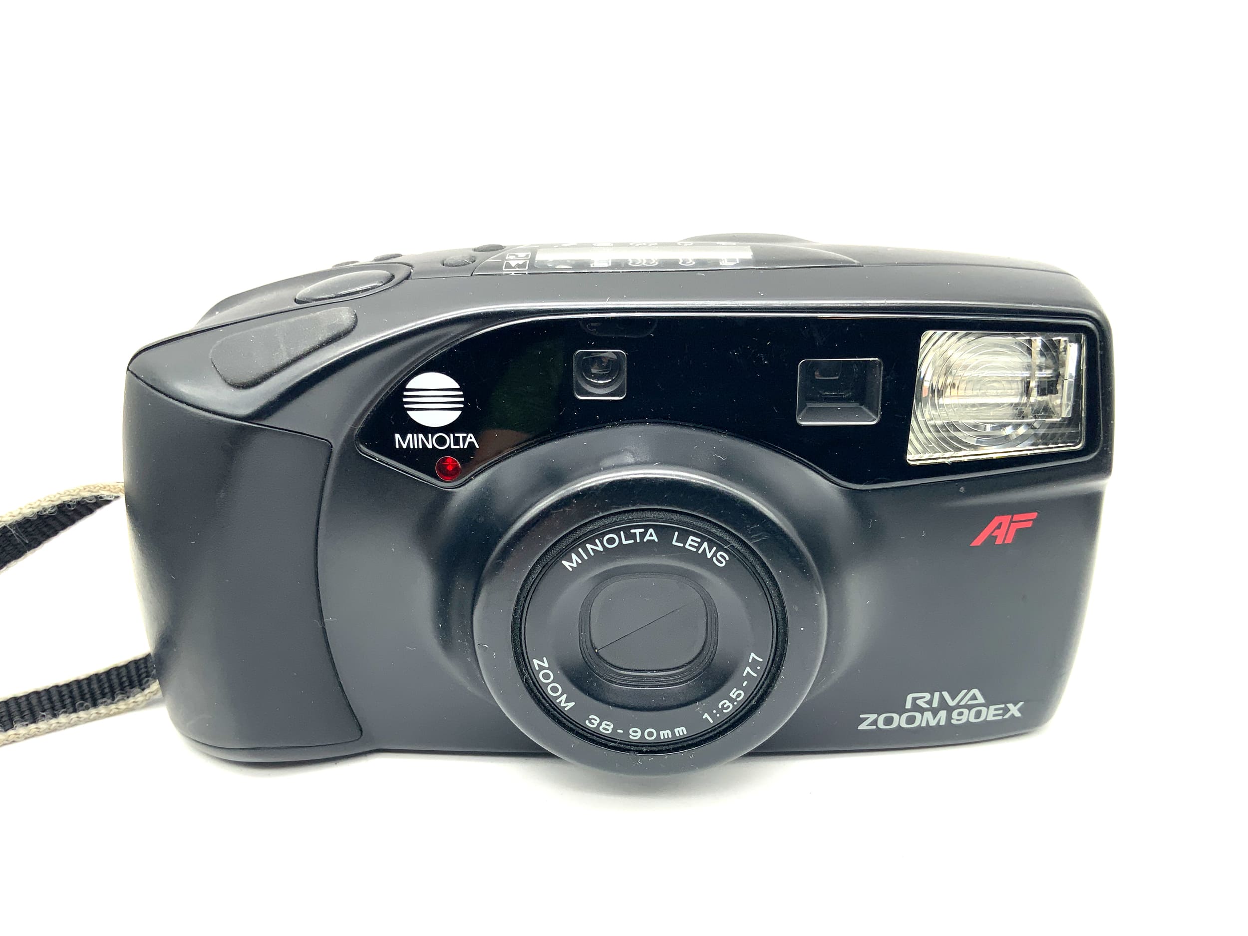 Minolta Riva Zoom 90 EX Point&Shoot mit 1:3,5-7,7 f=38-90mm Analogkamera