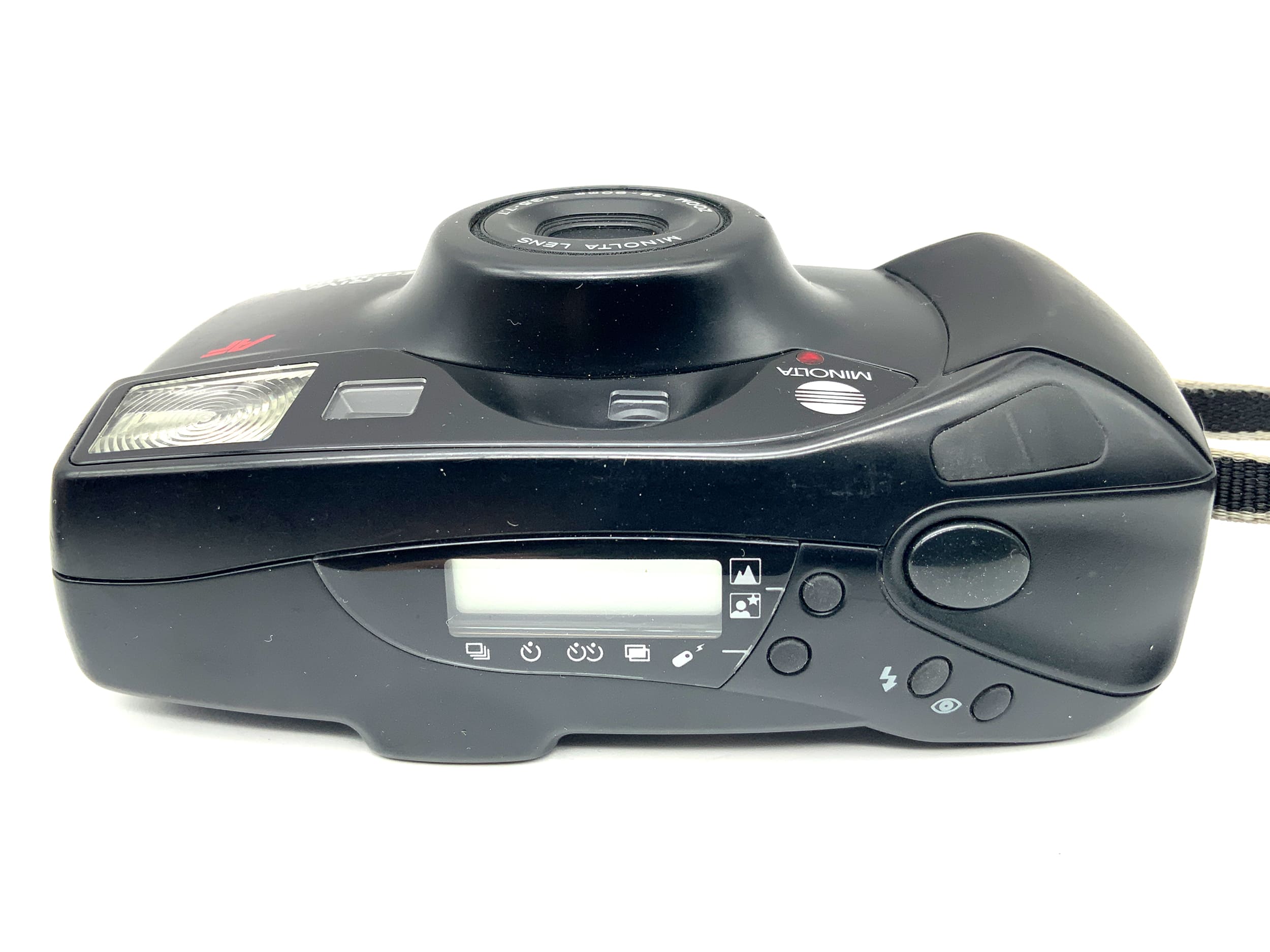 Minolta Riva Zoom 90 EX Point&Shoot mit 1:3,5-7,7 f=38-90mm Analogkamera