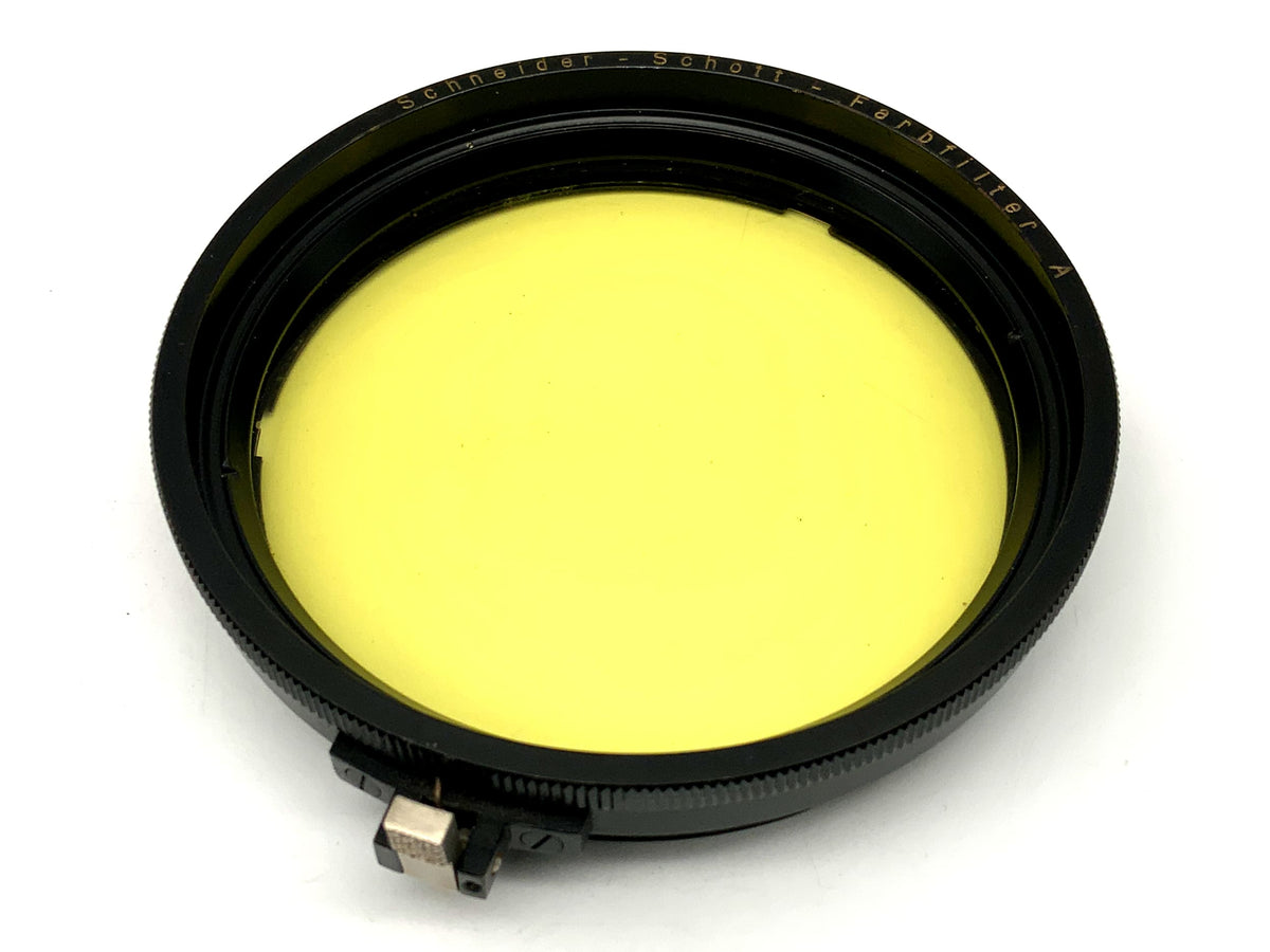 Schneider-Schott Farbfilter A gelb yellow Filter Bajonett Kreisförmig