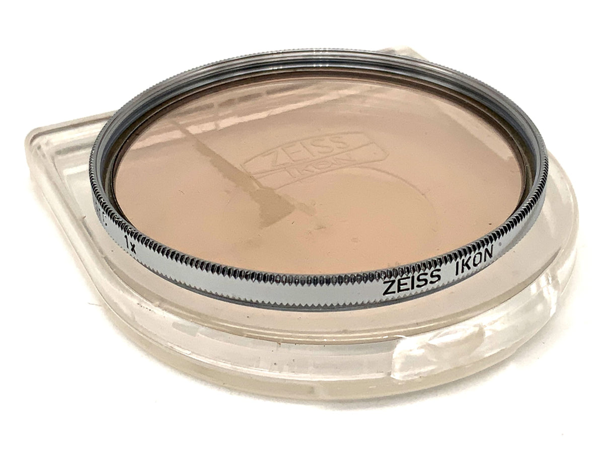 Filtre de couleur Zeiss Ikon S 49 Ikolor C 1x -0 dans son étui, filtre circulaire de 49 mm
