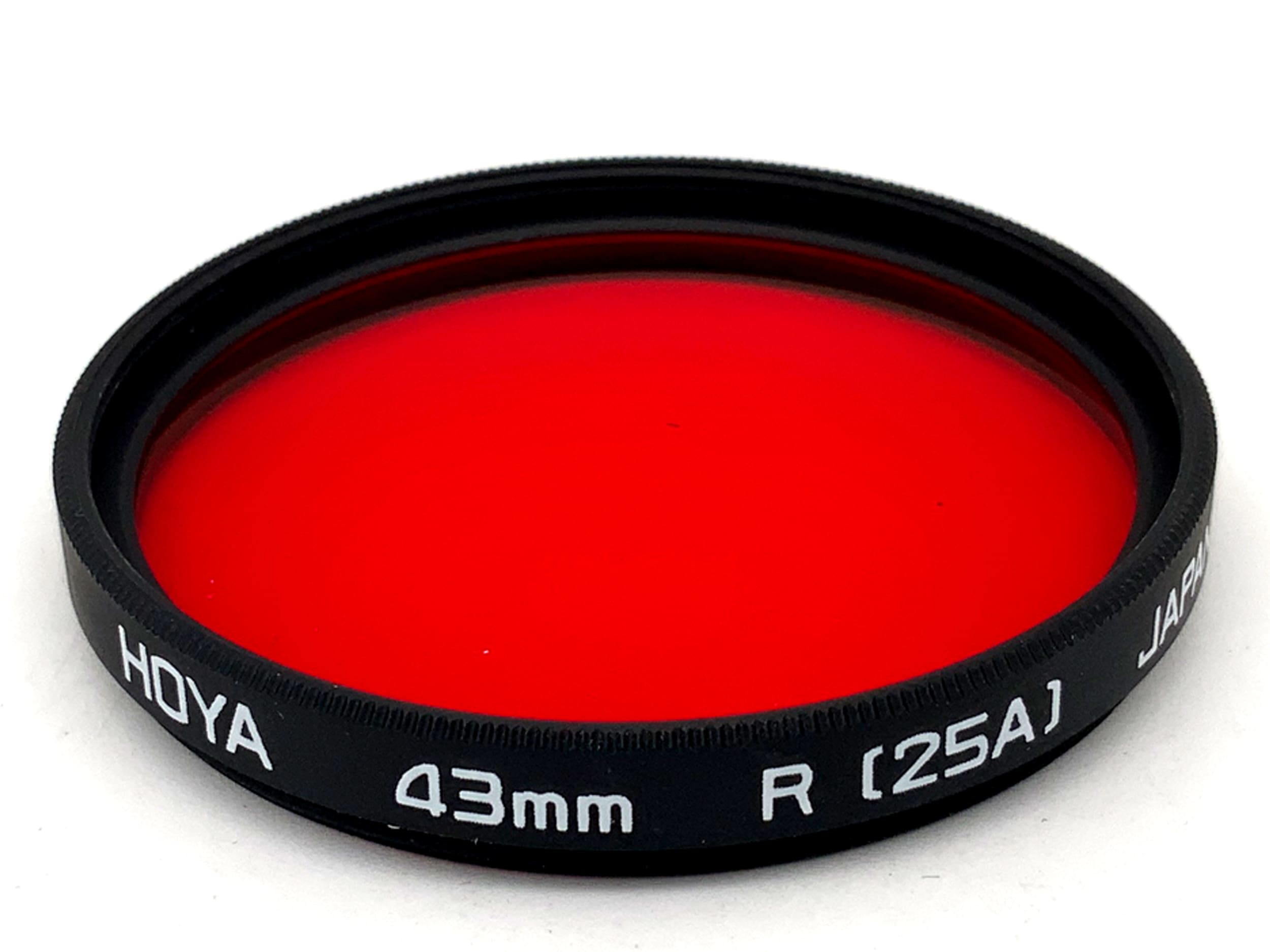 Hoya Farbfilter R (25A) Rot Red Filter 43mm Kreisförmig Filtergewinde