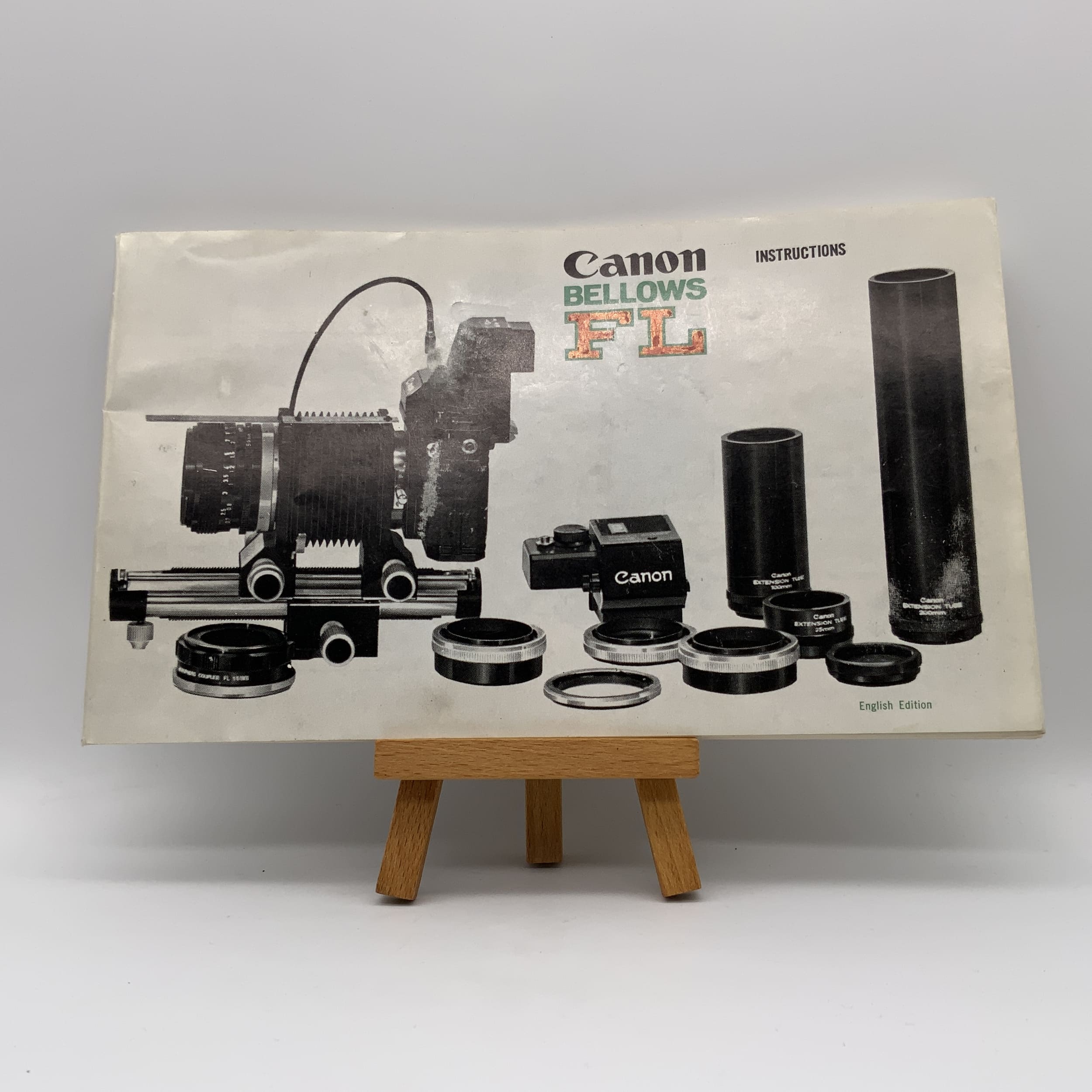 Canon Bellows FL Bedienungsanleitung Englisch Gebrauchsanweisung