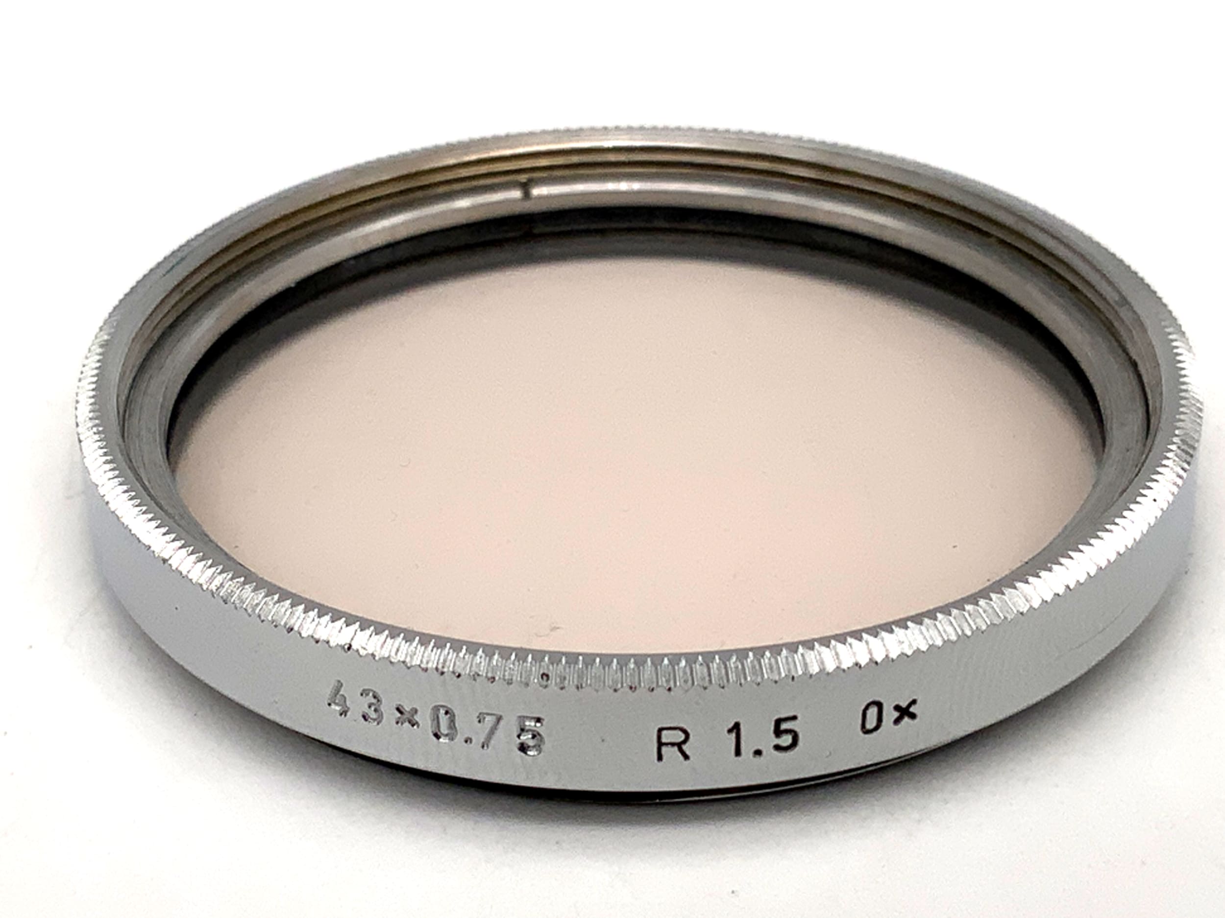 Korrekturfilter 43x0,75 R1,5 0x Filter 43mm Kreisförmig Filtergewinde