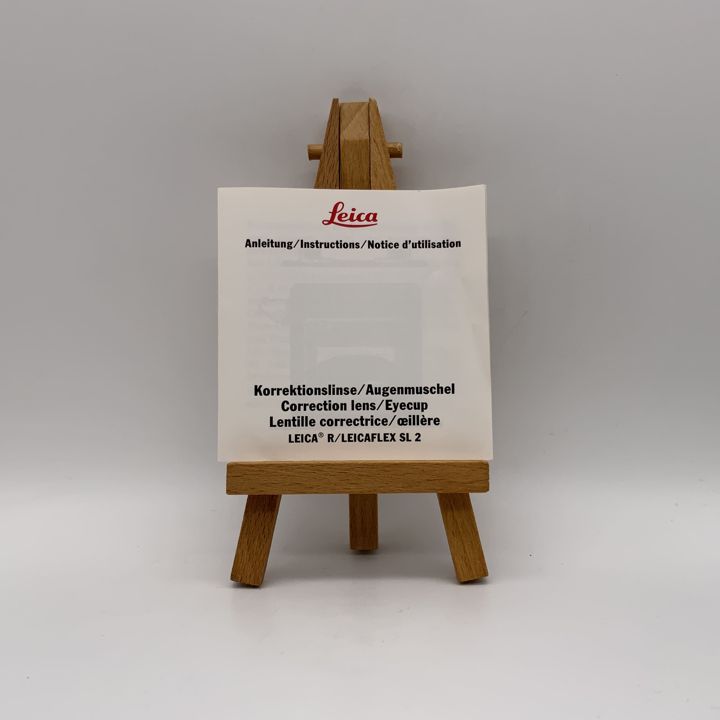 Leica Korrekturlinse / Augenmuschel Bedienungsanleitung Deutsch