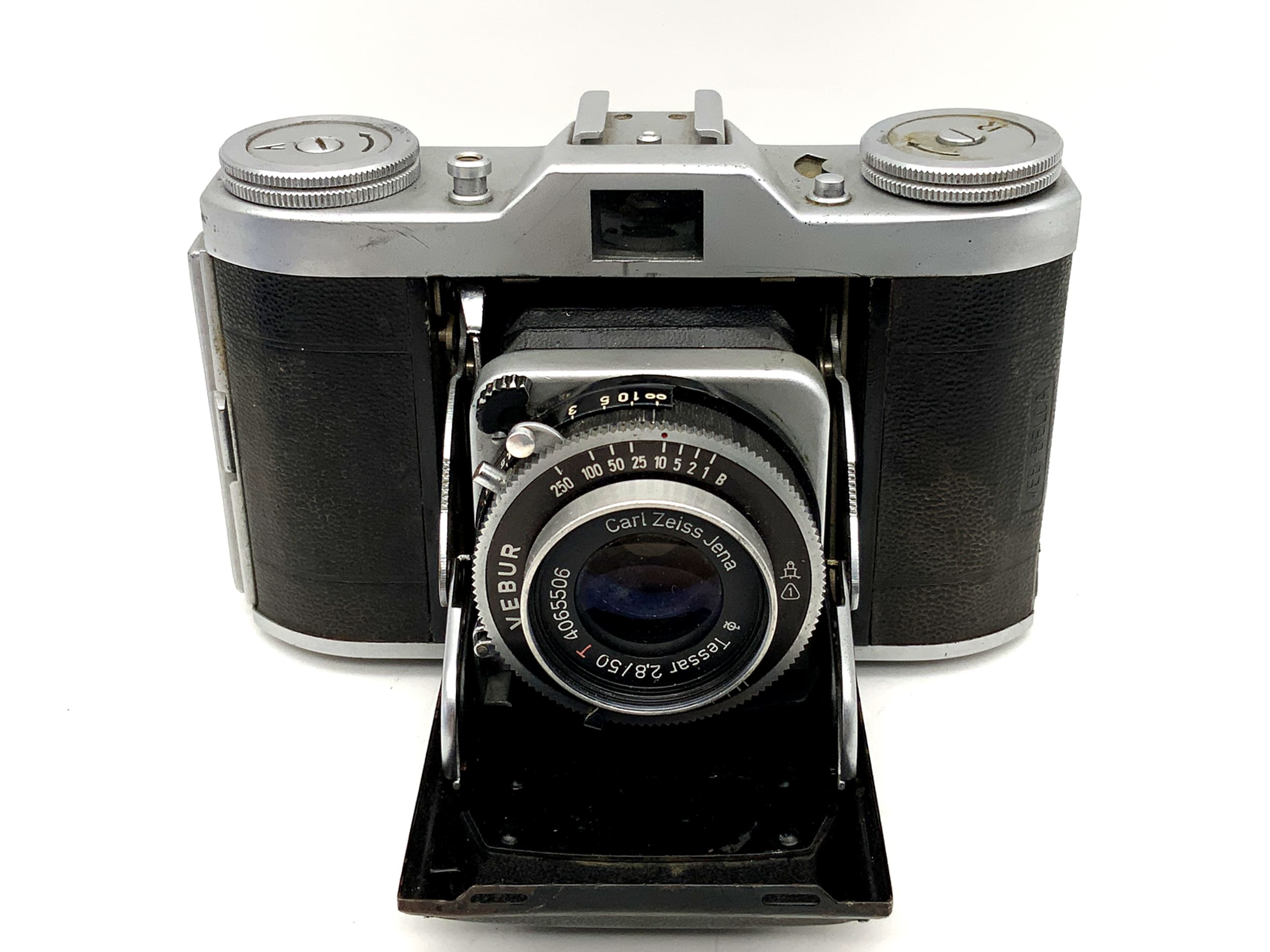 Balda Beltica folding camera with Carl Zeiss Tessar 1:2.8 50mm red T analog camera