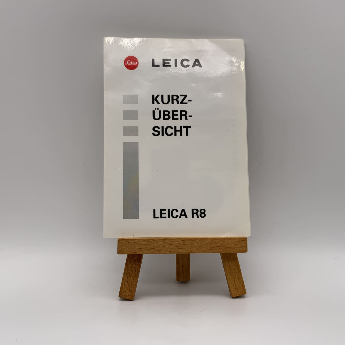 Leica R8 Quick Overview User Manual German Instructions for Use
